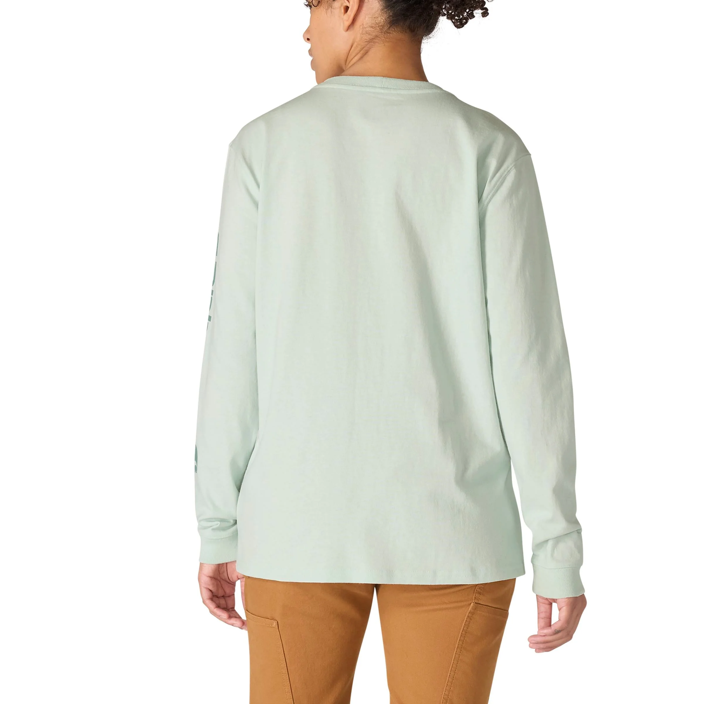 Carhartt Women's Dearborn Loose Logo Long Sleeve T-Shirt - Image 8