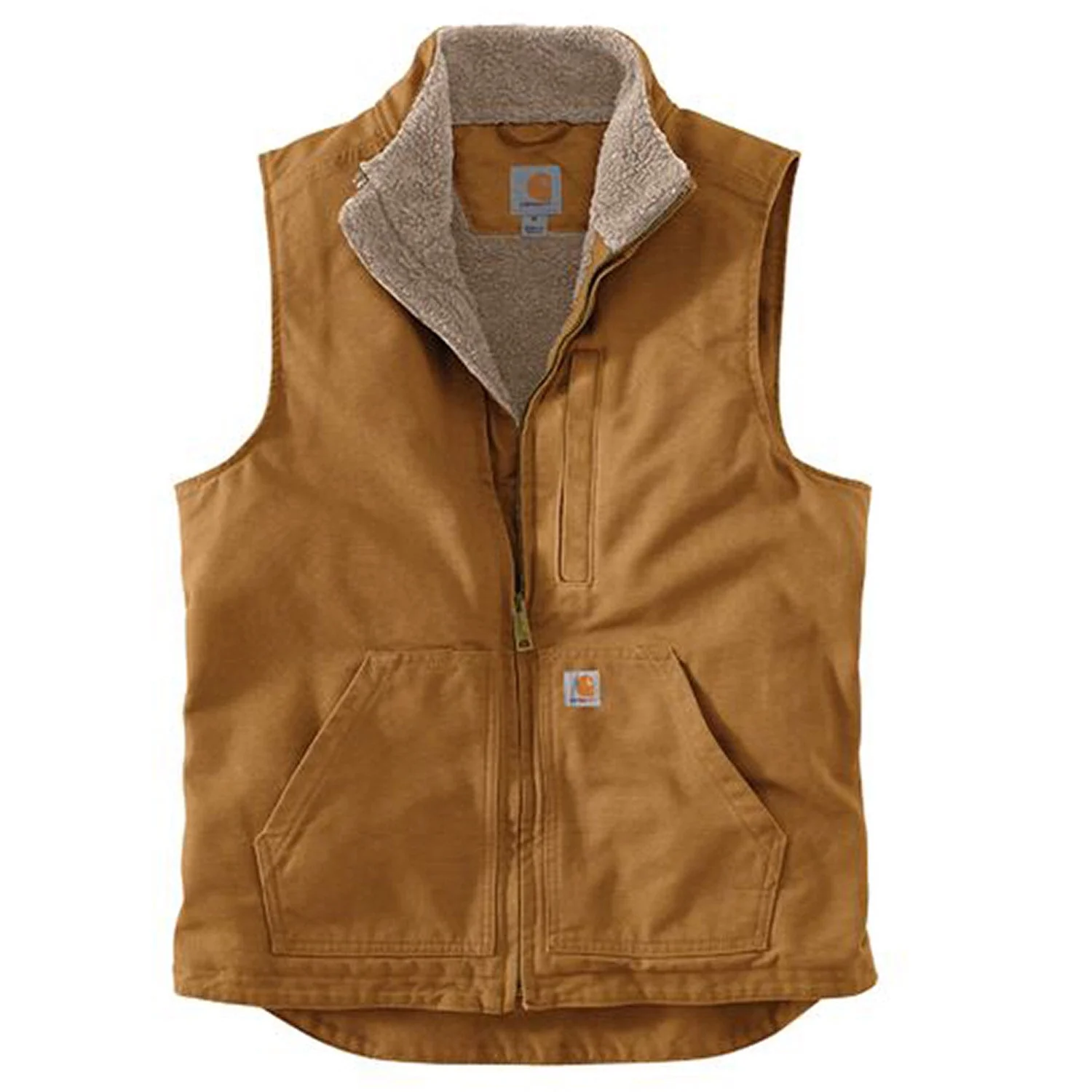 Carhartt Men's Washed Duck Mock Neck Vest - Image 5