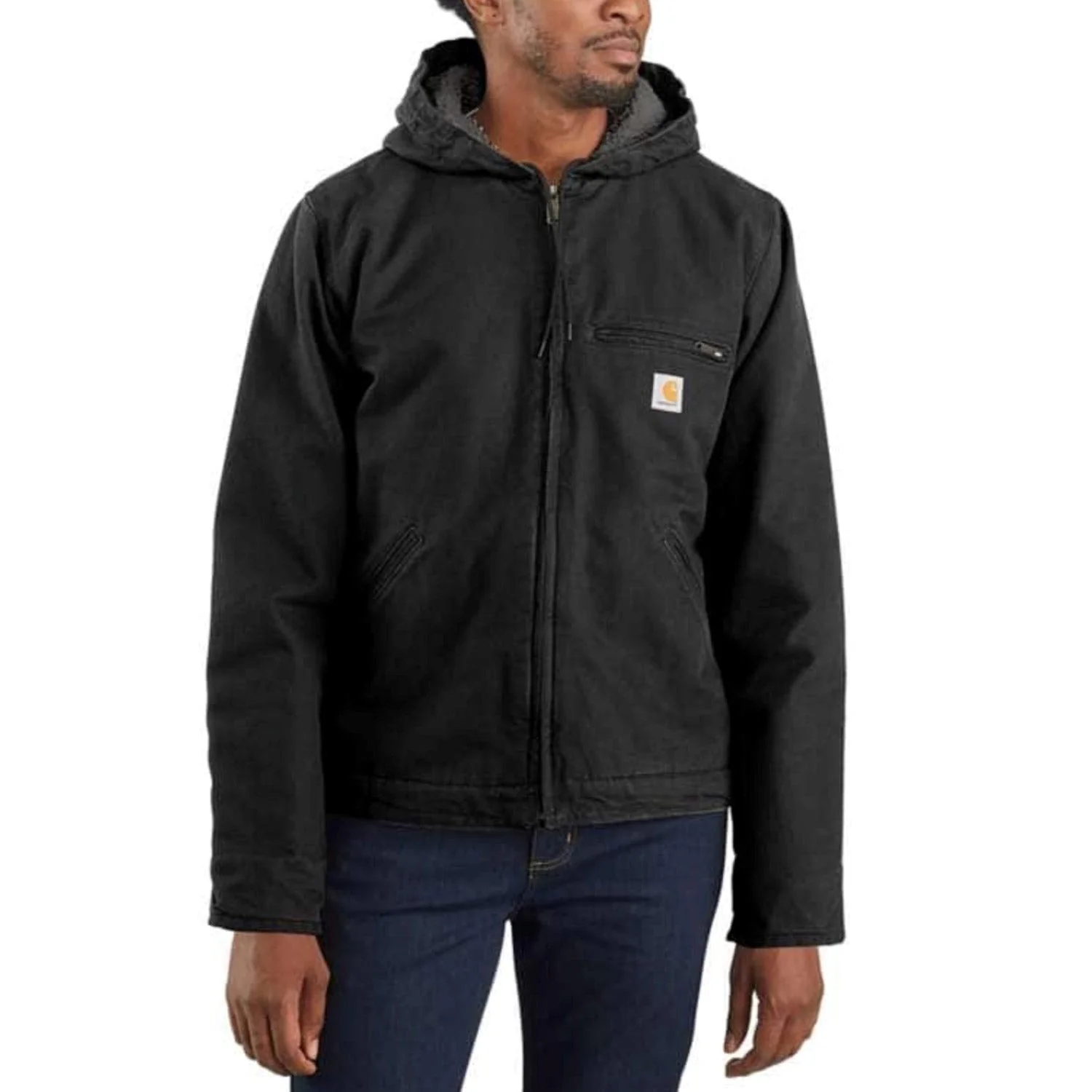 Carhartt Men's Heavyweight Washed Duck Sherpa-Lined Jacket