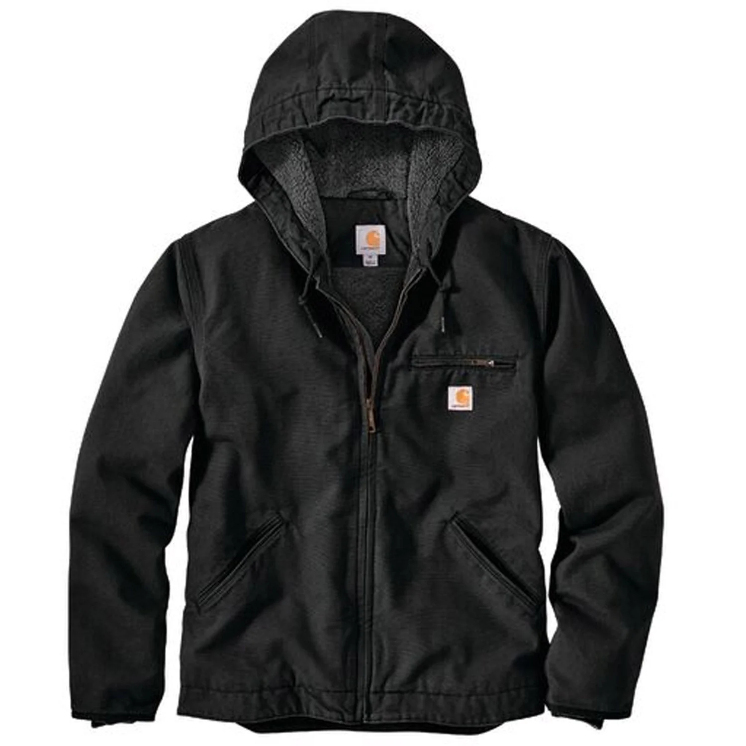Carhartt Men's Heavyweight Washed Duck Sherpa-Lined Jacket - Image 2