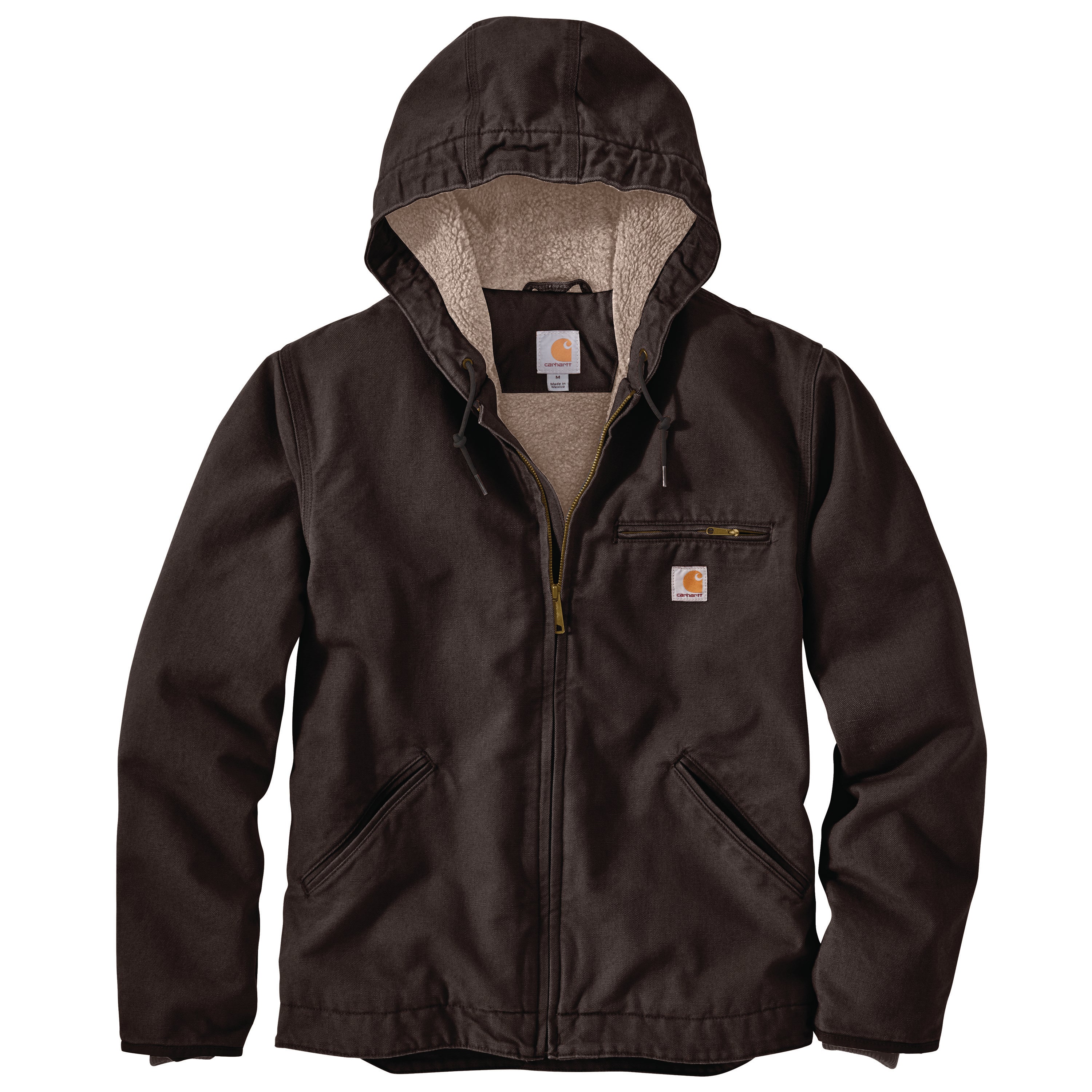 Carhartt Men's Heavyweight Washed Duck Sherpa-Lined Jacket - Image 6