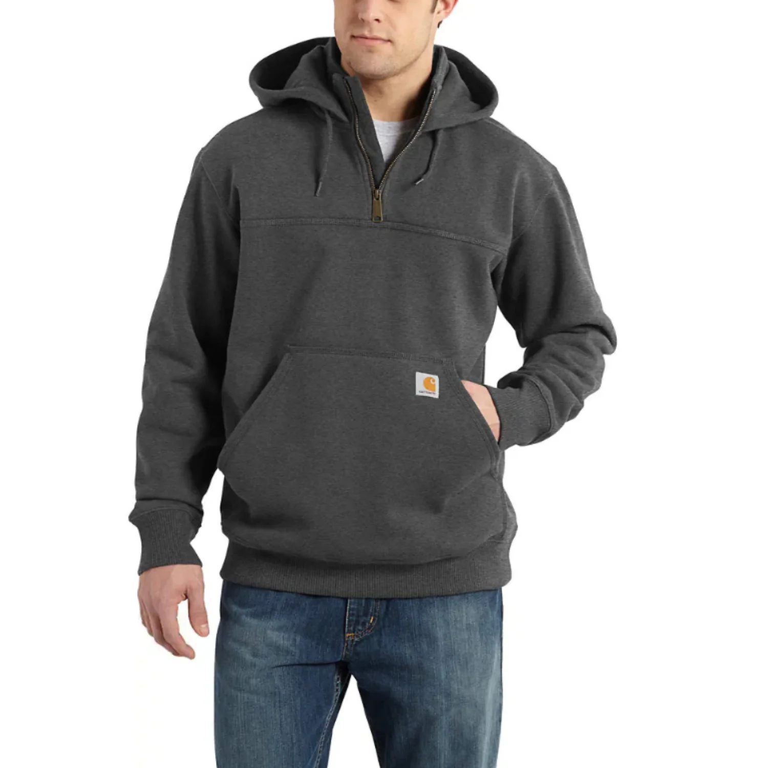 Carhartt Men's Rain Defender® Loose Fit Heavyweight Quarter-Zip Sweatshirt - Image 4