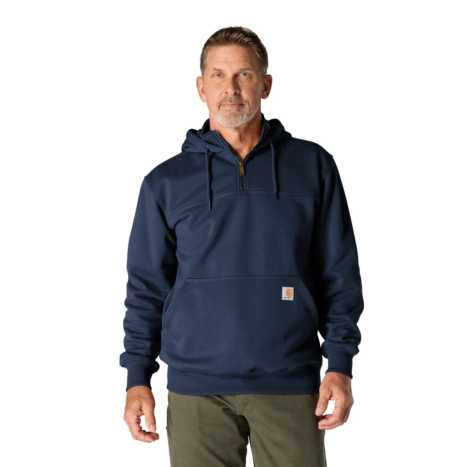 Carhartt Men's Rain Defender® Loose Fit Heavyweight Quarter-Zip Sweatshirt - Image 6