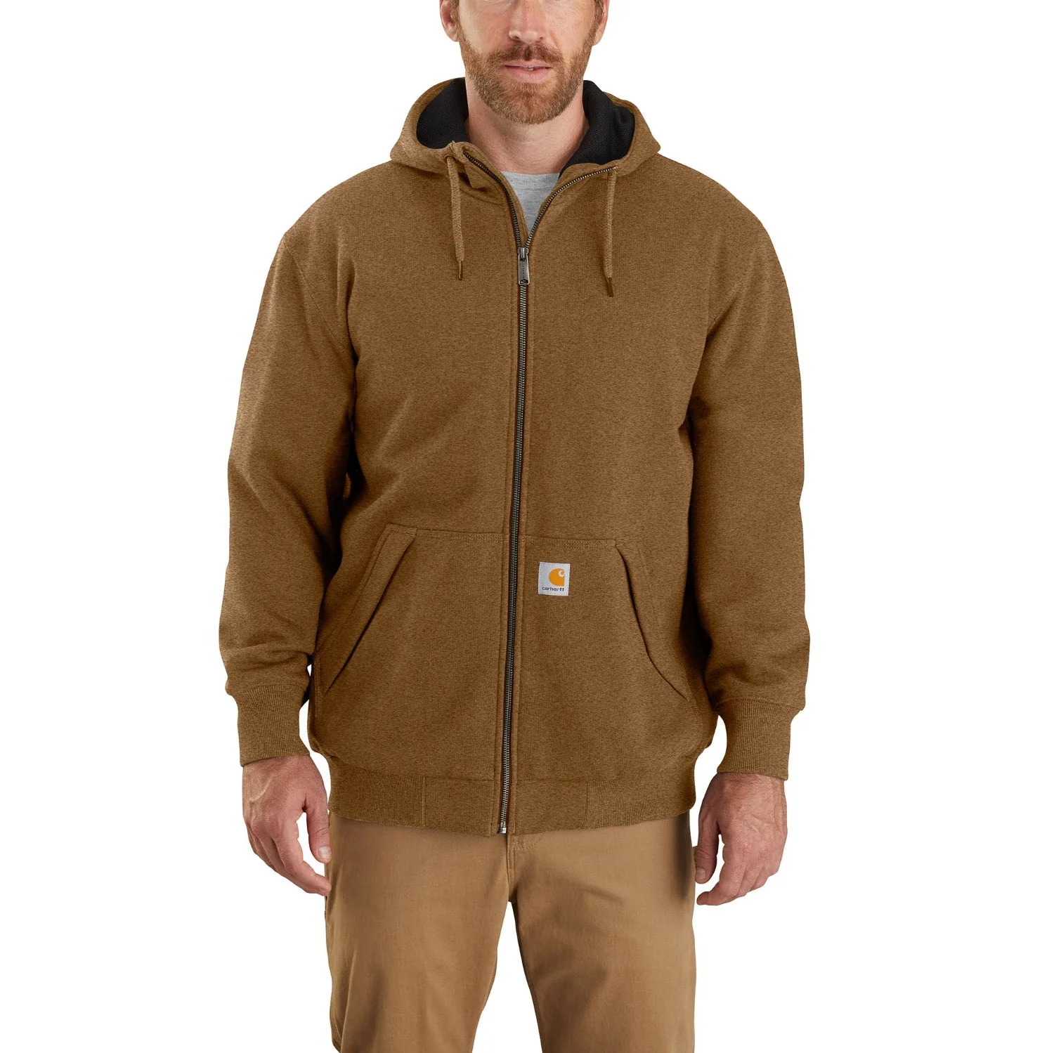 Carhartt Men's Rain Defender® Loose Fit Thermal Lined Full Zip Sweatshirt