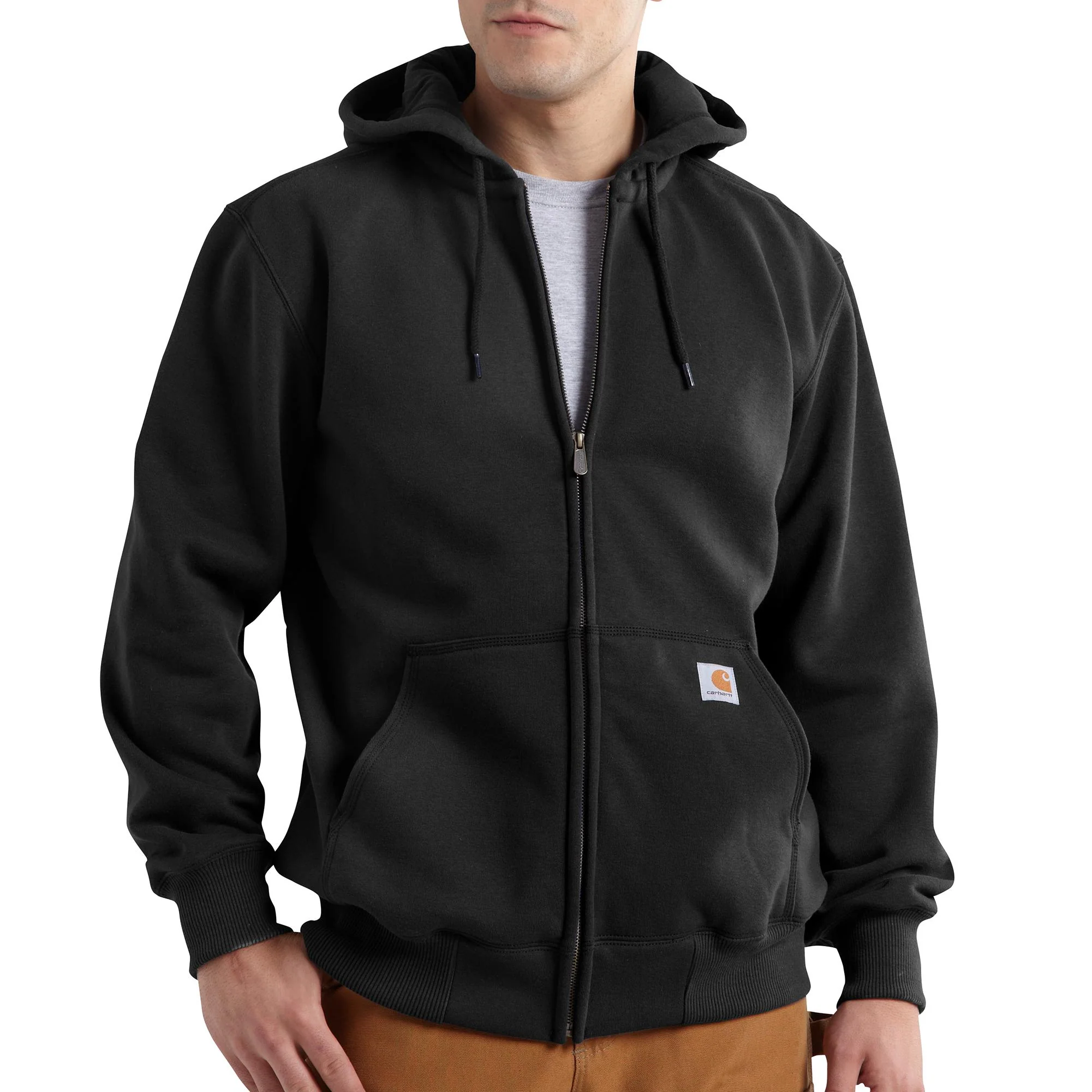 Carhartt Men's Rain Defender® Loose Fit Heavyweight Full-Zip Sweatshirt - Image 2