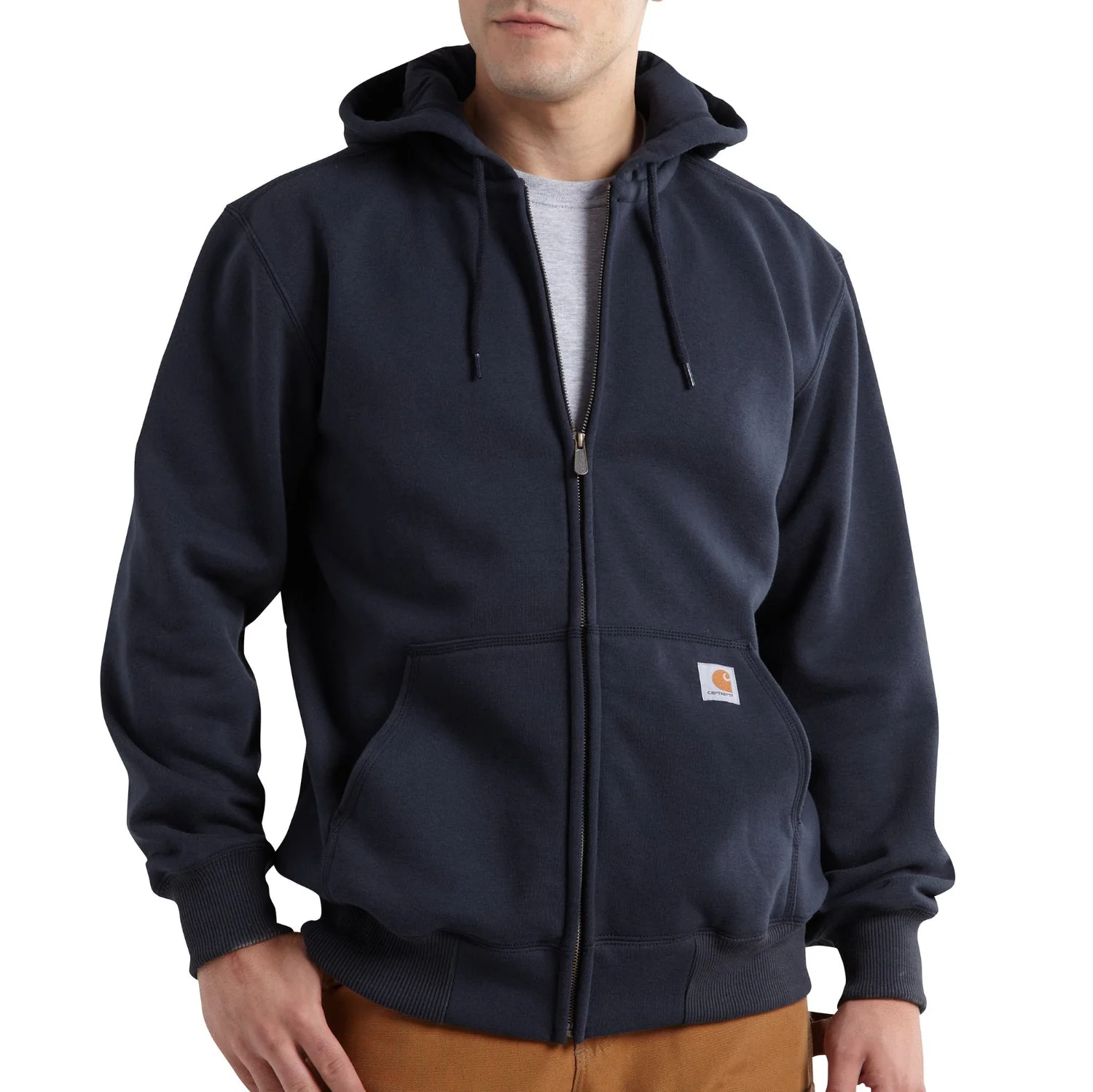 Carhartt Men's Rain Defender® Loose Fit Heavyweight Full-Zip Sweatshirt - Image 3
