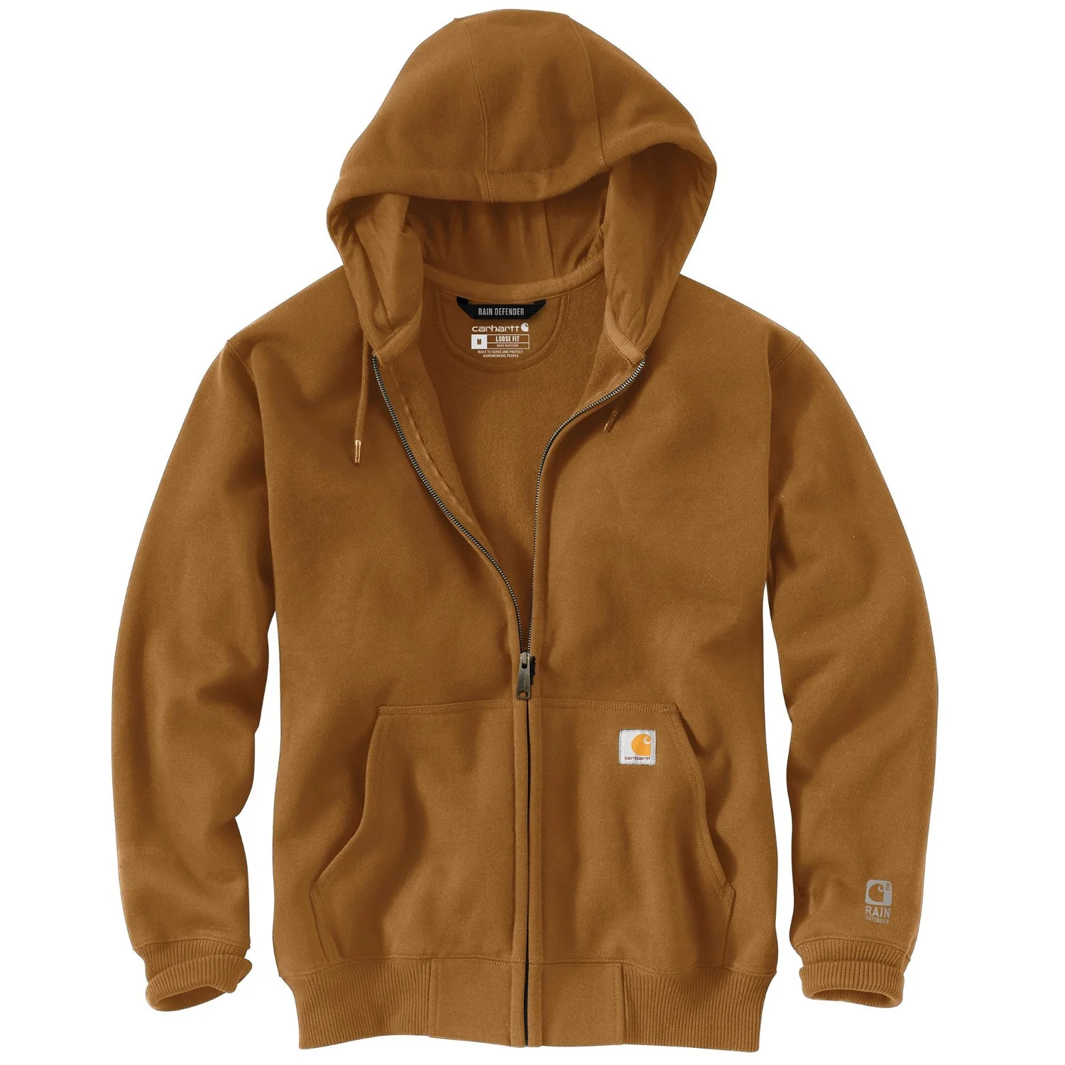 Carhartt Men's Rain Defender® Loose Fit Heavyweight Full-Zip Sweatshirt - Image 4