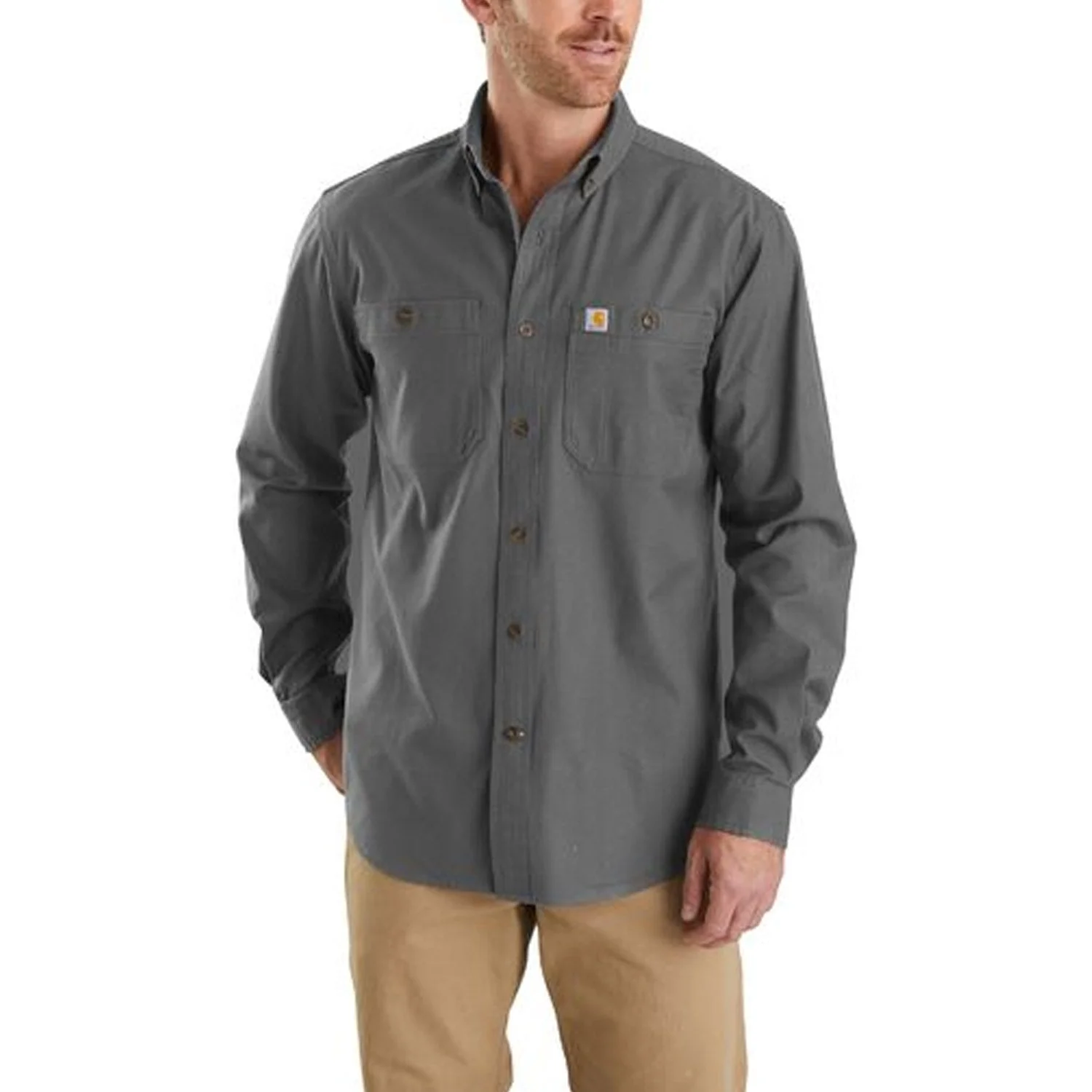 Carhartt Men's Rugged Flex® Rigby Button-Down Long Sleeve Shirt - Image 3