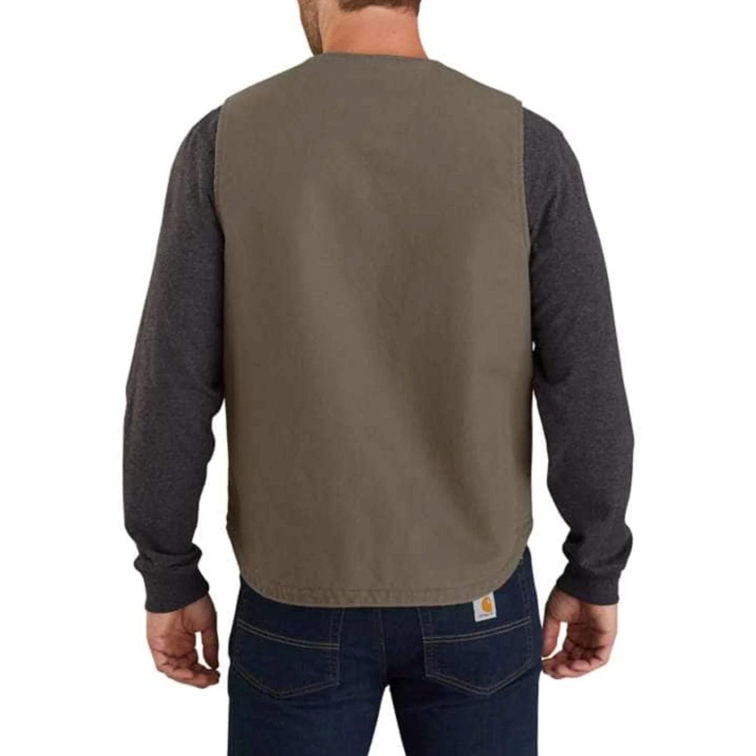 Carhartt Men's Washed Duck Sherpa Lined Vest - Image 4