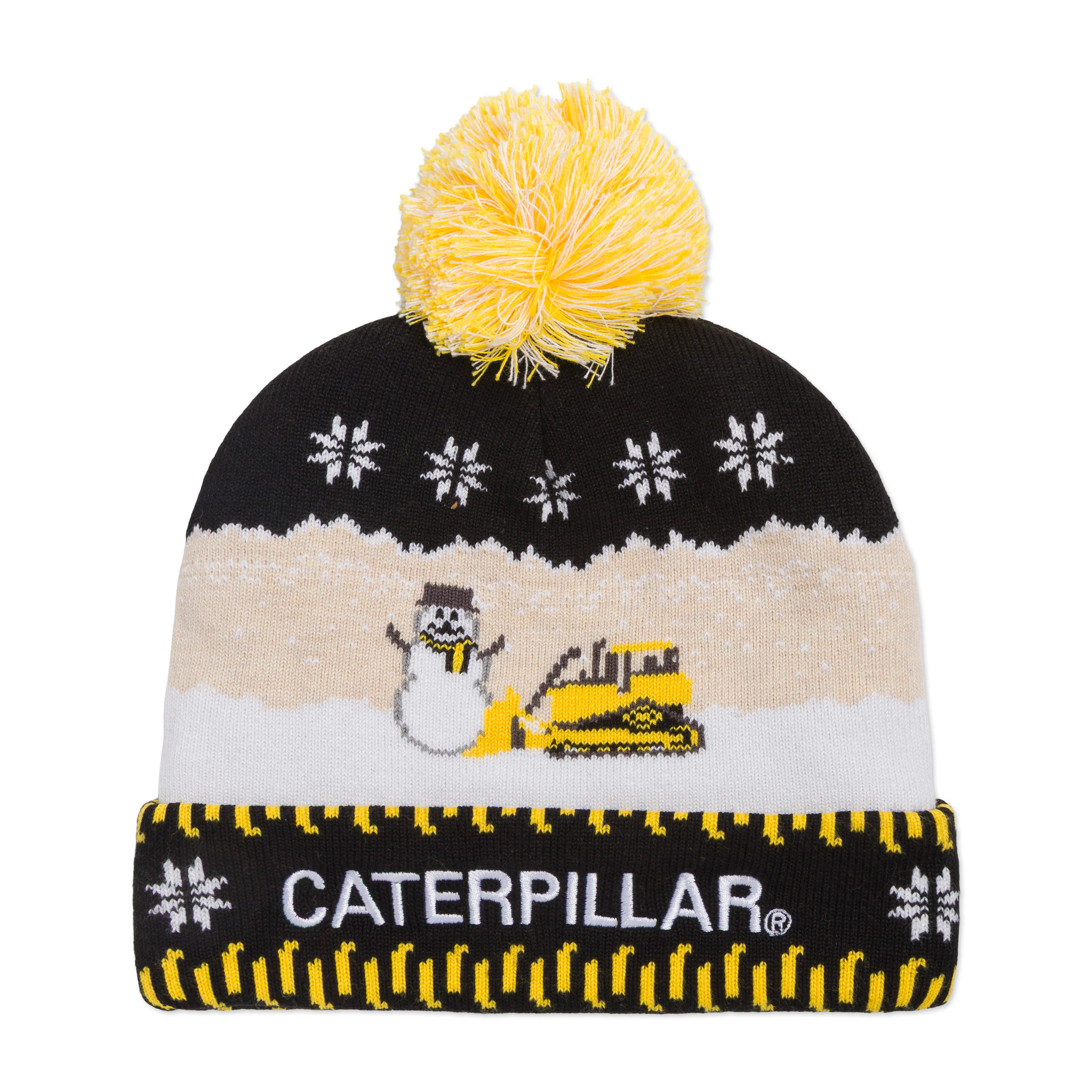 CAT Unisex Snowdozer Christmas Graphic Beanie