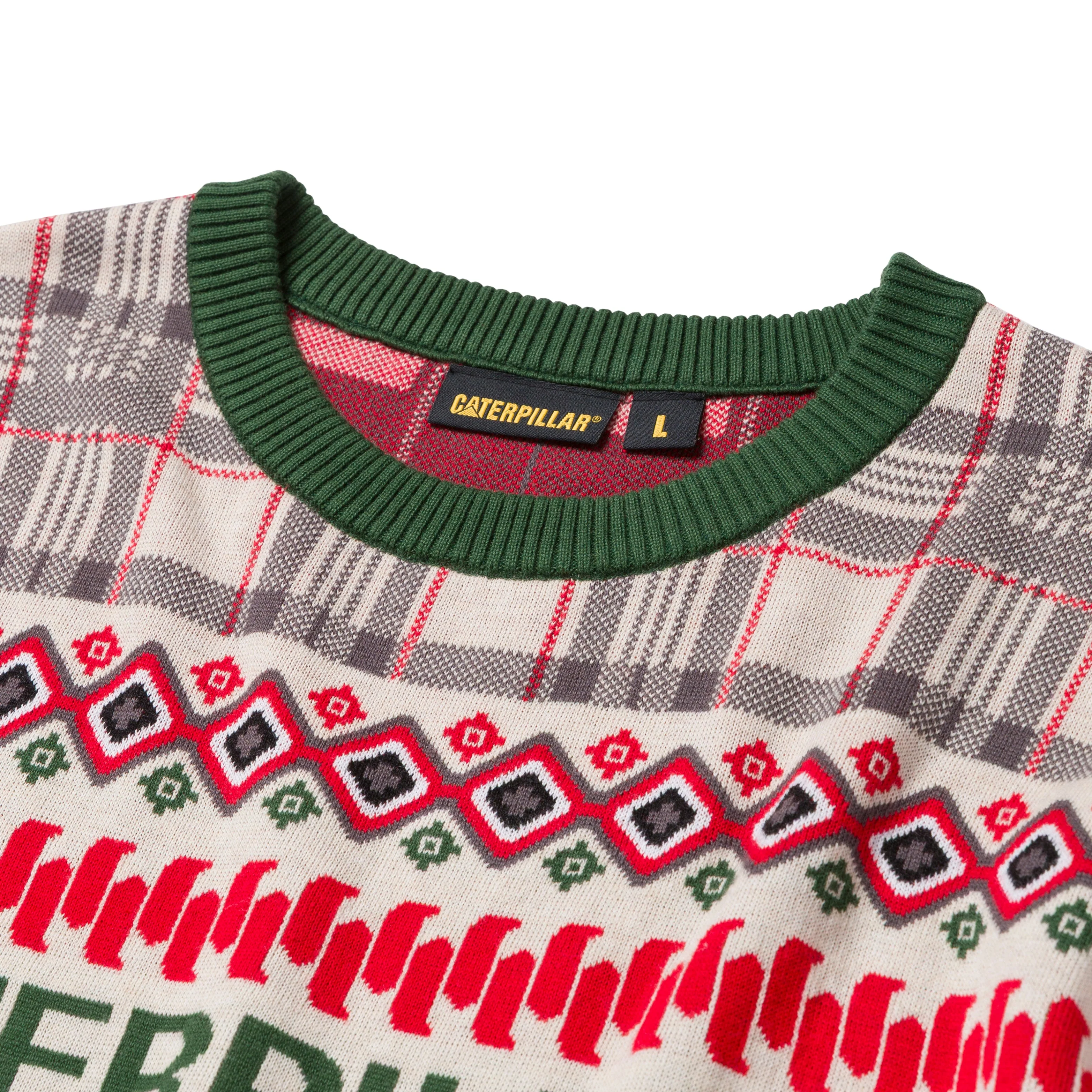 CAT Snowdozer Graphic Christmas Sweater - Image 2