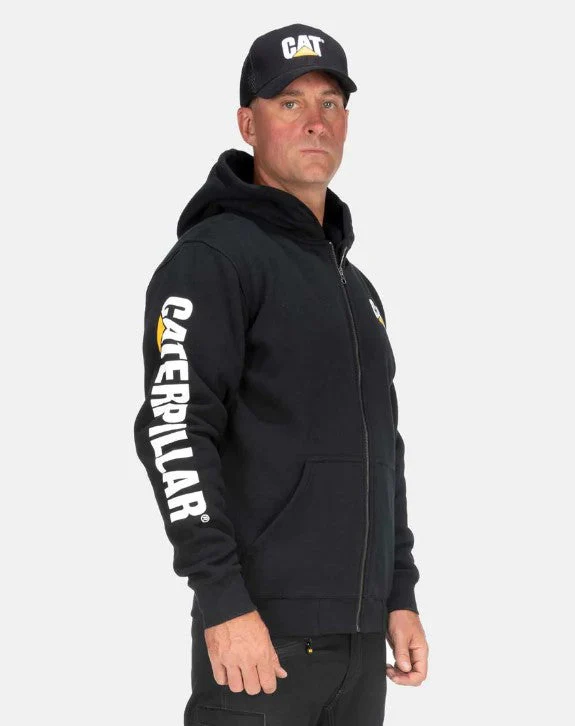 CAT Men's Full Zip Hooded Sweatshirt - Image 4