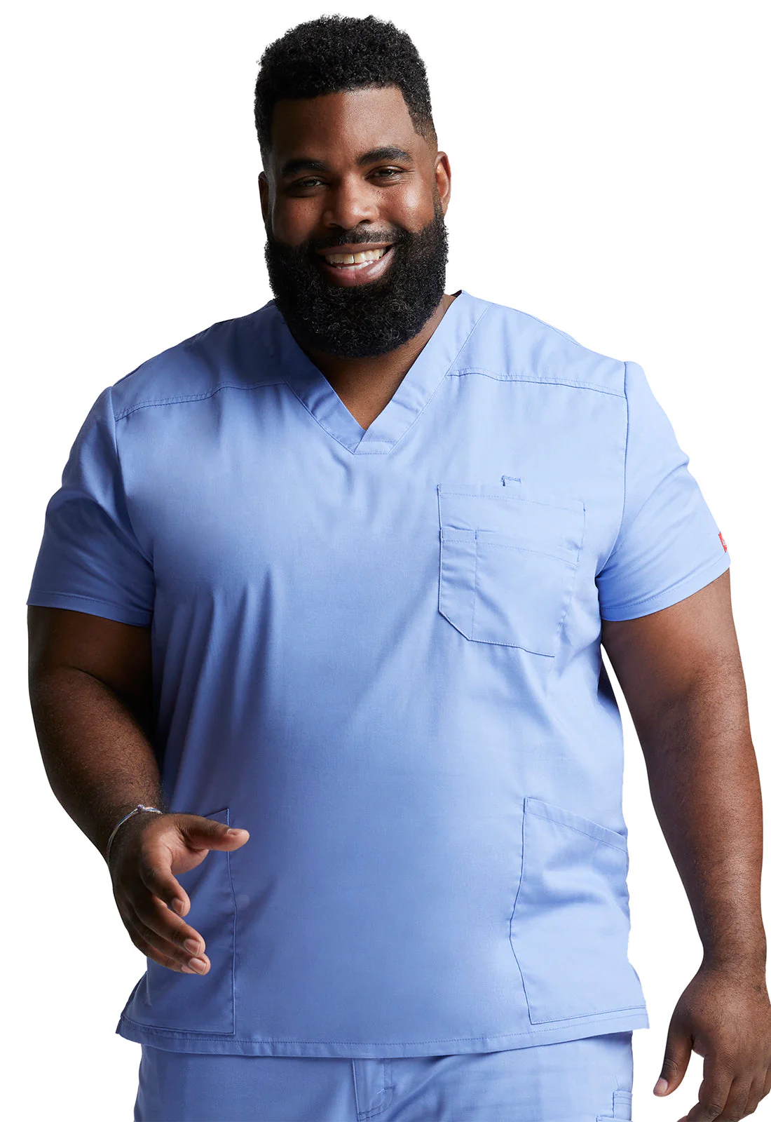 Cherokee Men's V-Neck Scrub Top - Image 3