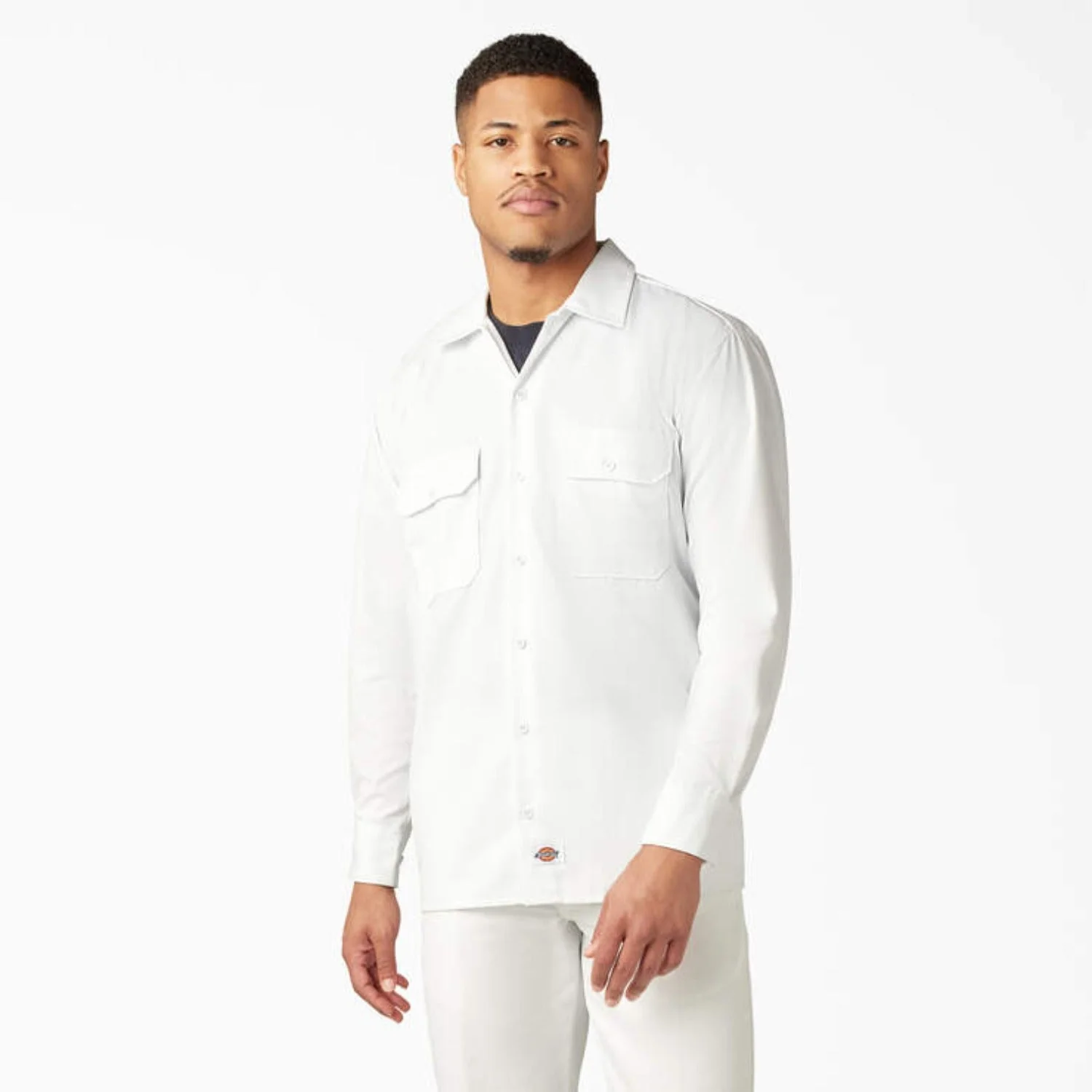 Dickies Men's Button-Down Chest Pocket Long Sleeve Work Shirt - Image 3