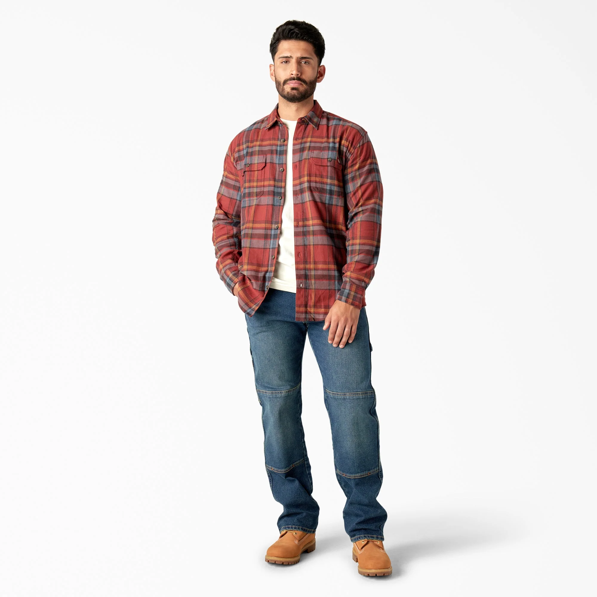 Dickies Men's Flex Long Sleeve Flannel Shirt - Image 8