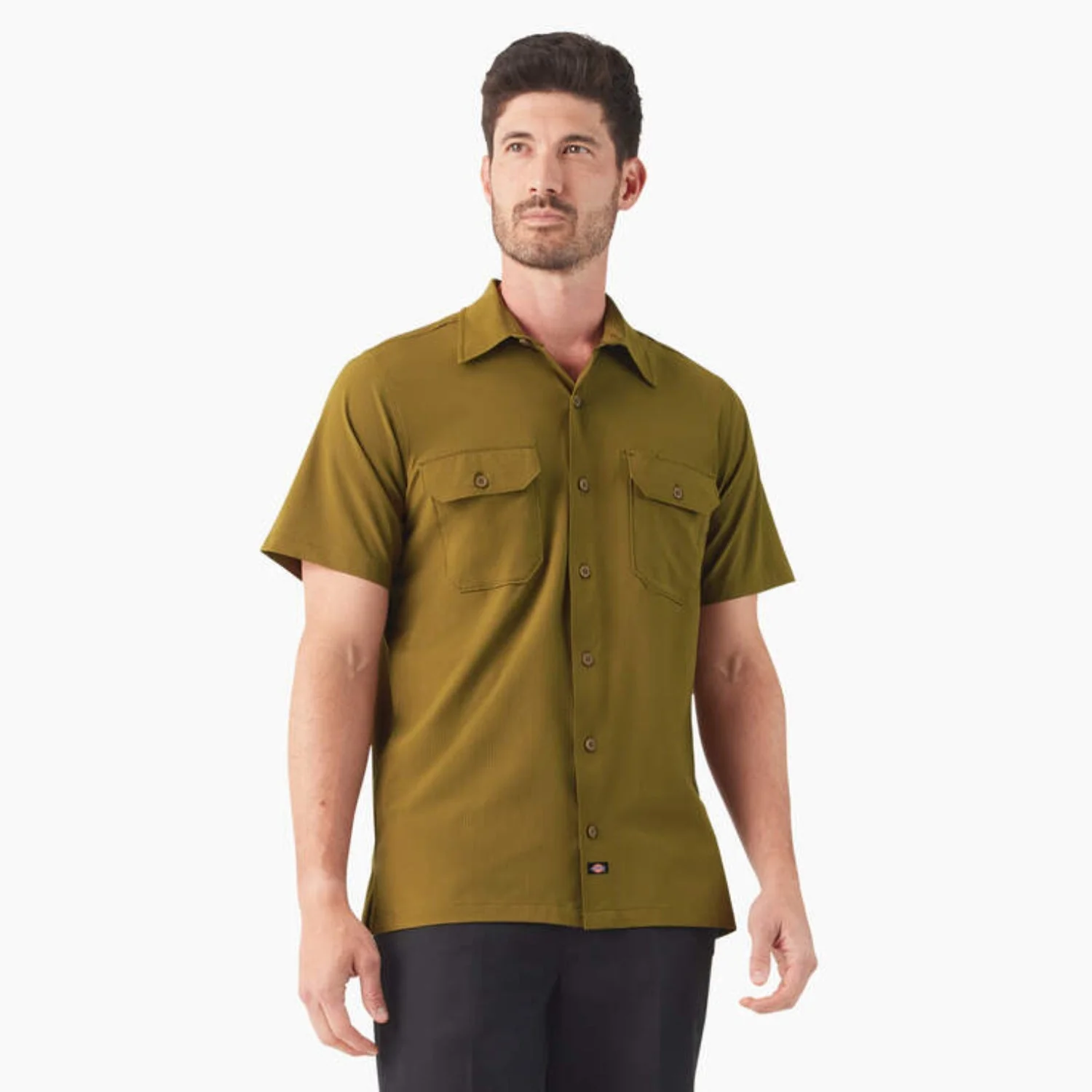 Dickies Men's Performance Button-Down Short Sleeve Work Shirt - Image 4