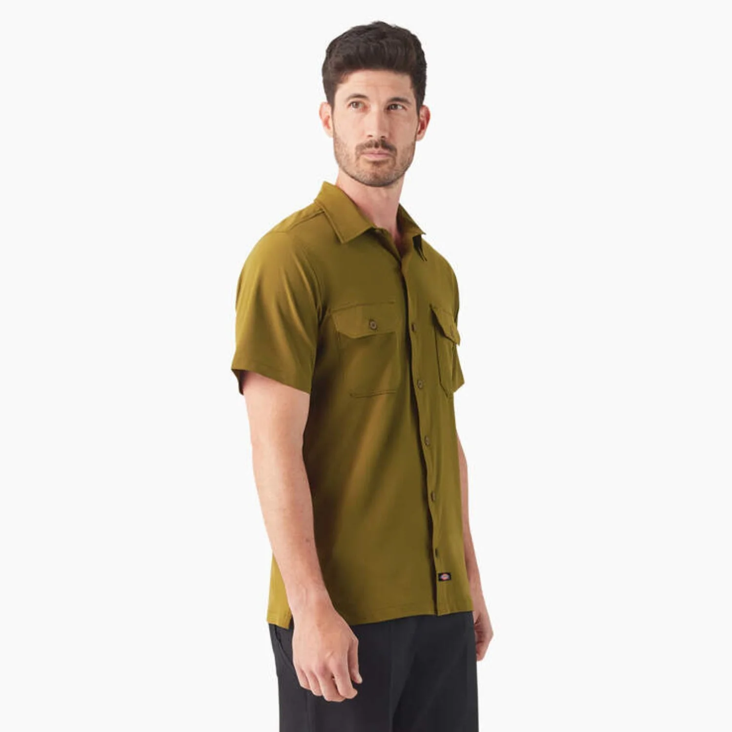 Dickies Men's Performance Button-Down Short Sleeve Work Shirt - Image 5