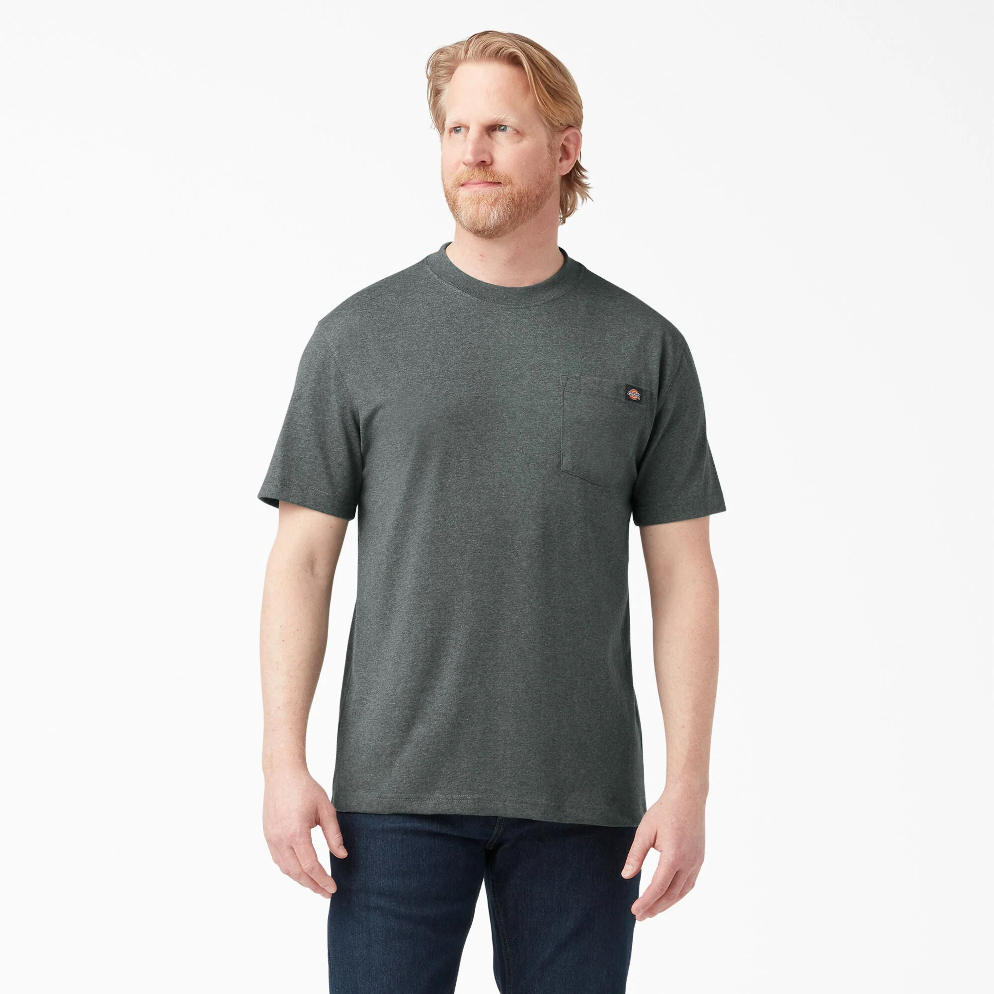 Dickies Men's Heavyweight Heathered Short Sleeve Pocket T-Shirt - Image 12