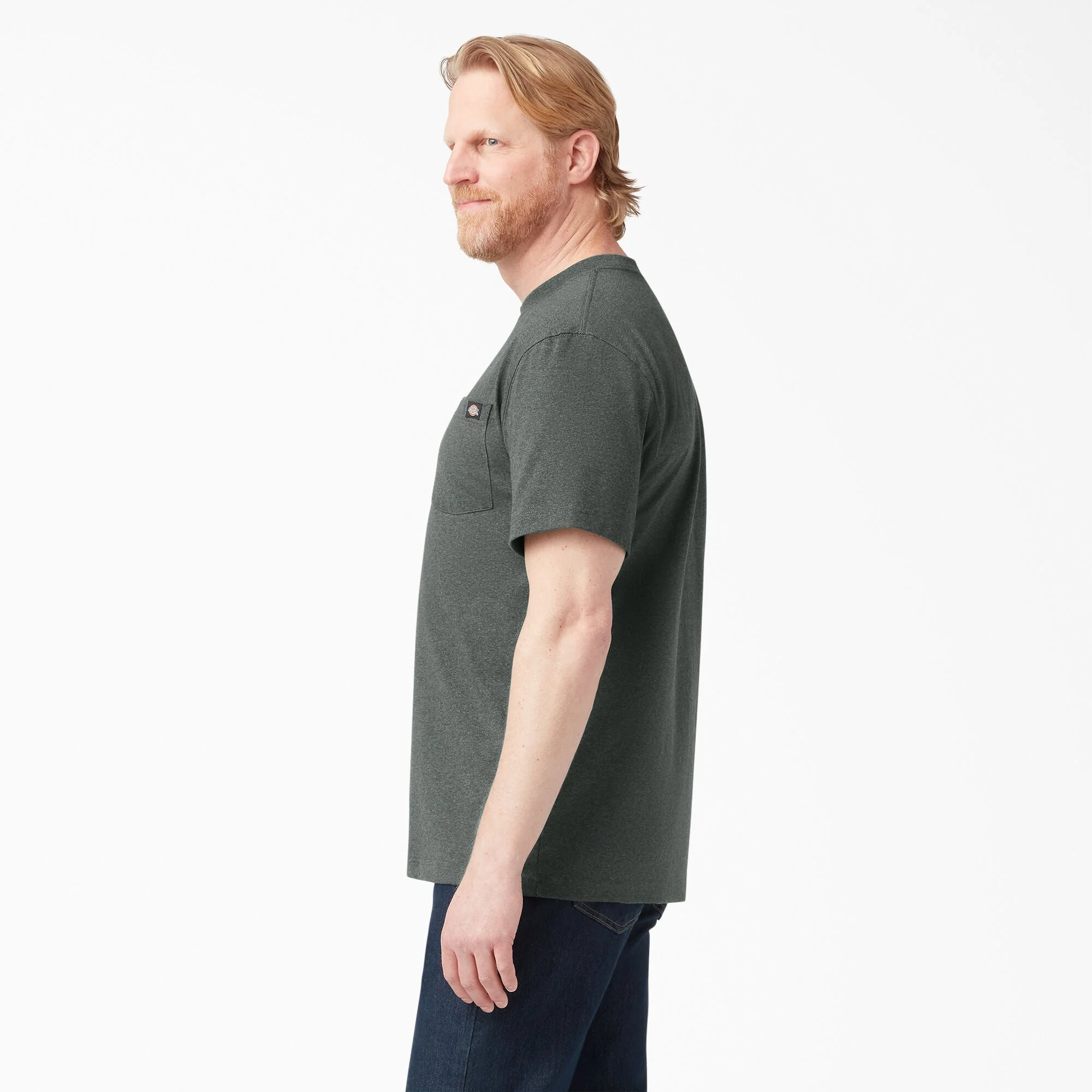 Dickies Men's Heavyweight Heathered Short Sleeve Pocket T-Shirt - Image 13