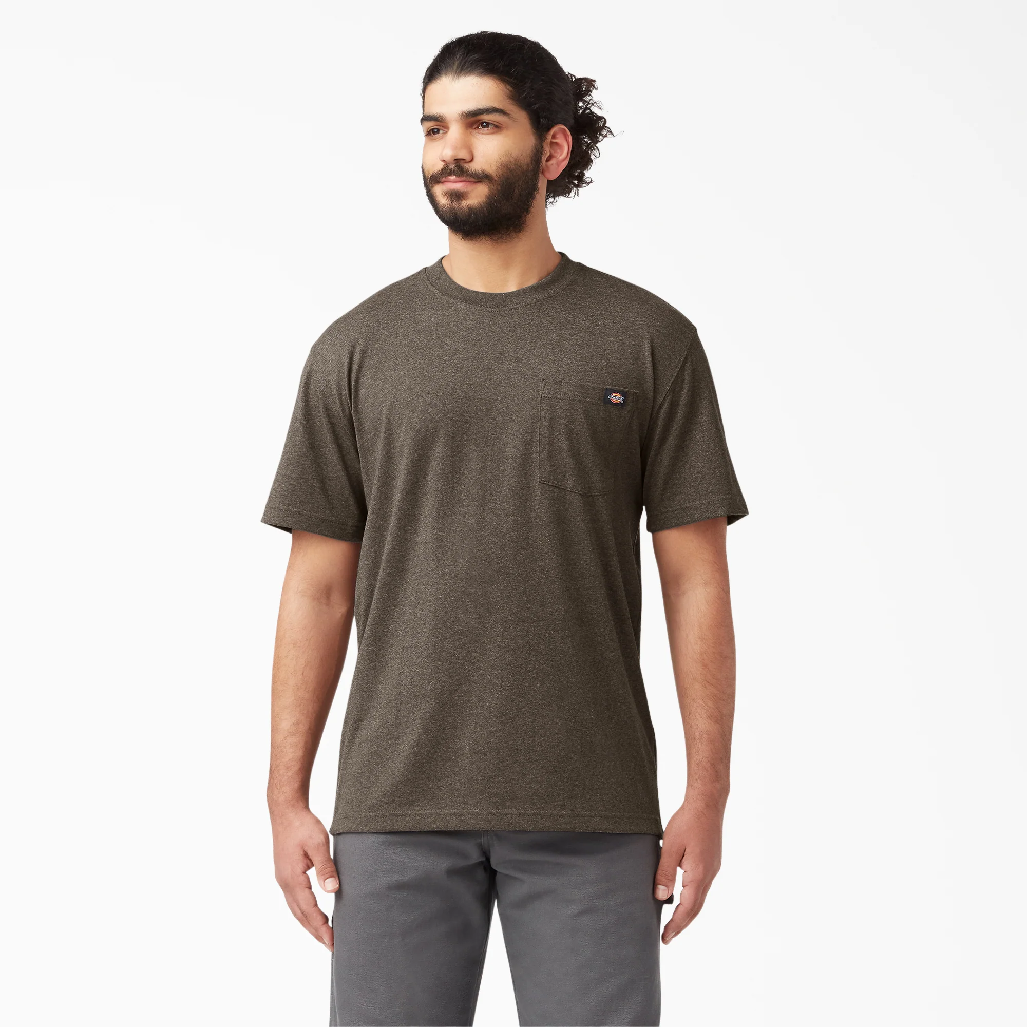 Dickies Men's Heavyweight Heathered Short Sleeve Pocket T-Shirt - Image 17