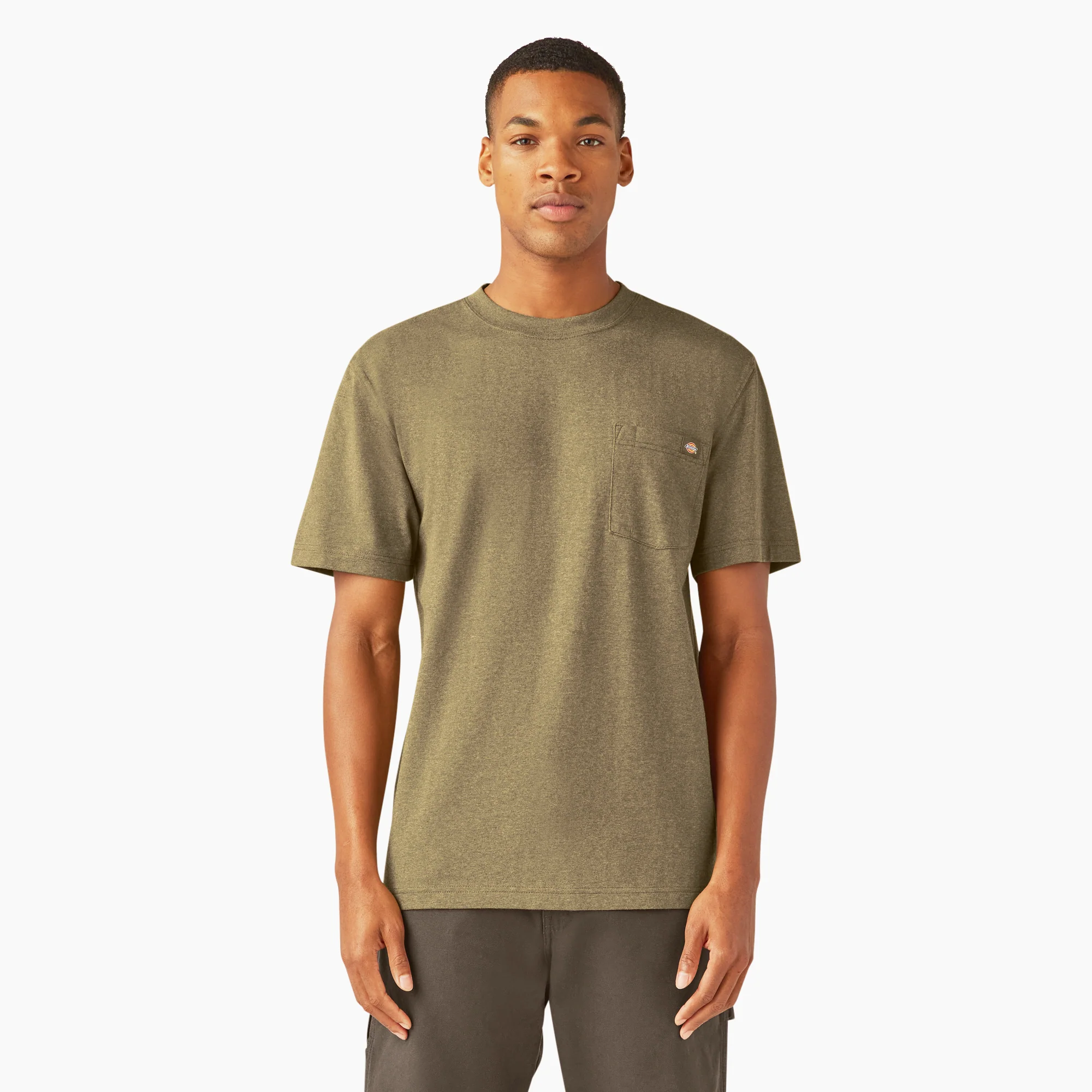 Dickies Men's Heavyweight Heathered Short Sleeve Pocket T-Shirt - Image 19