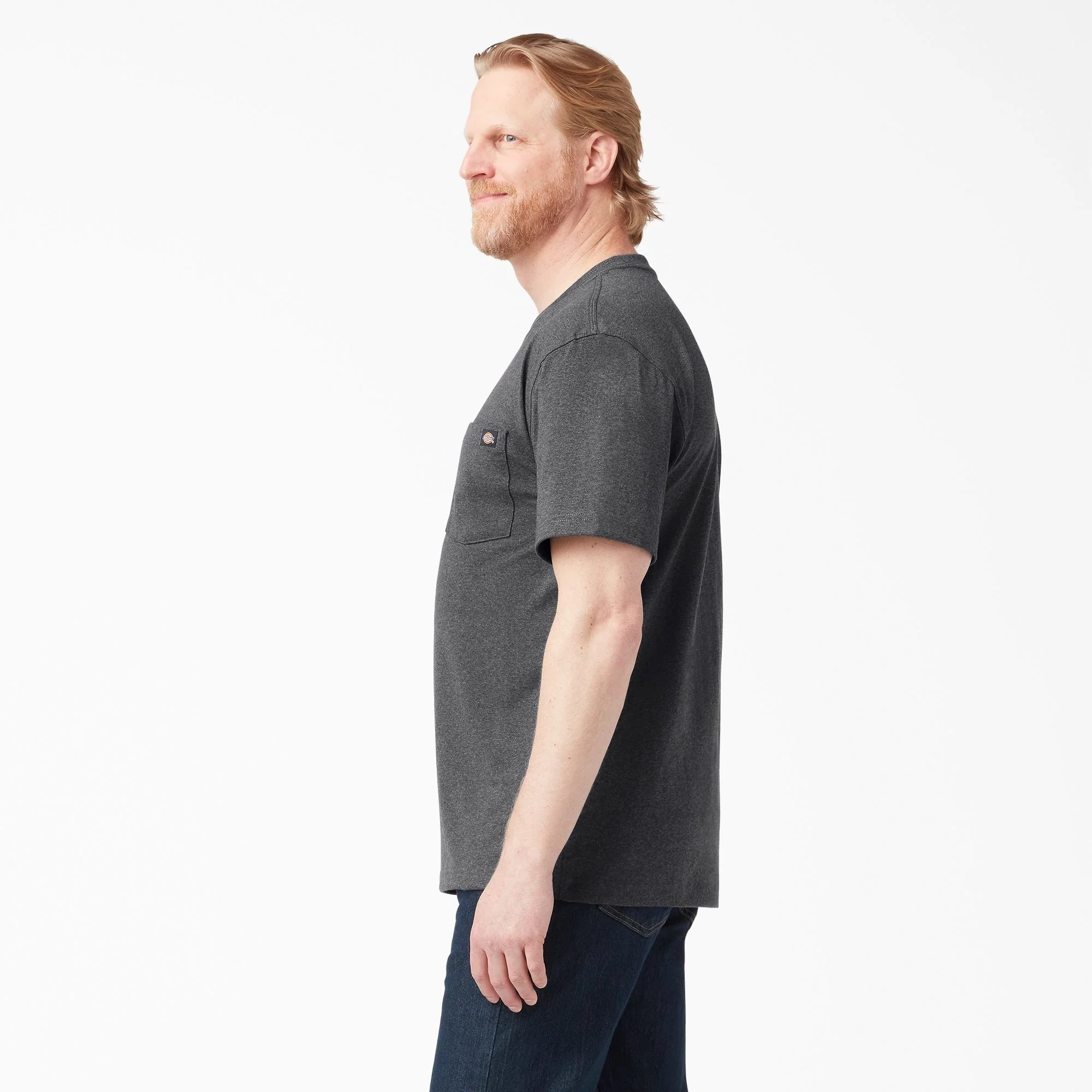 Dickies Men's Heavyweight Heathered Short Sleeve Pocket T-Shirt - Image 2
