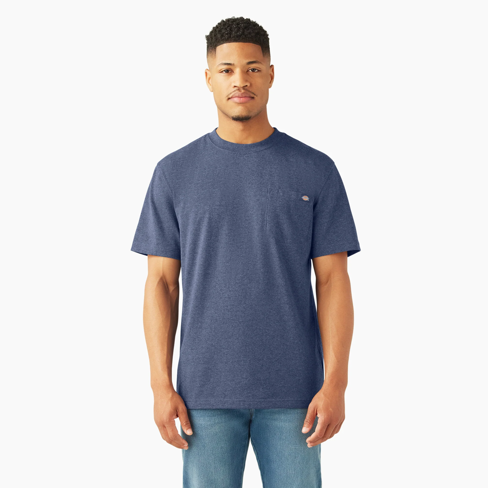 Dickies Men's Heavyweight Heathered Short Sleeve Pocket T-Shirt - Image 20