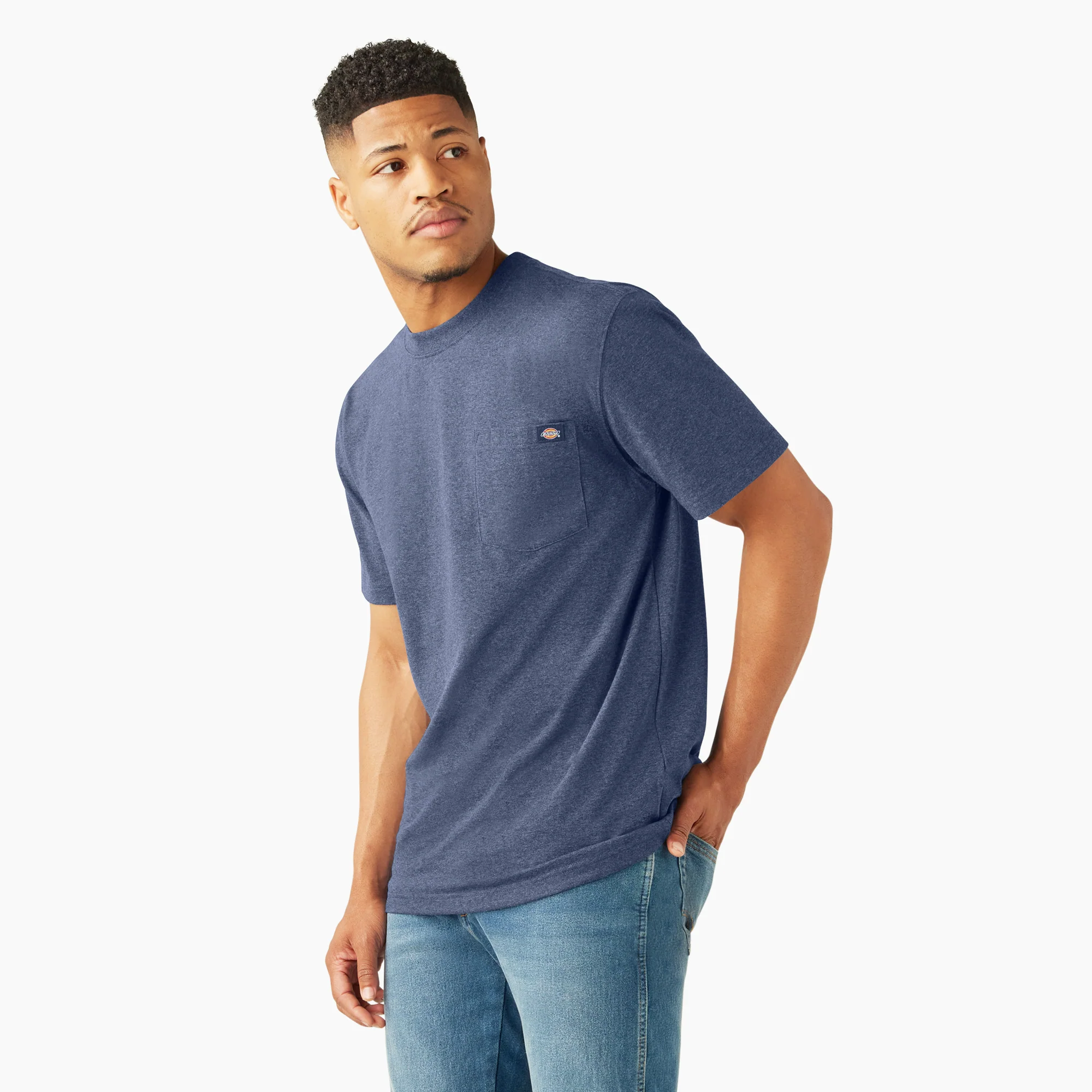 Dickies Men's Heavyweight Heathered Short Sleeve Pocket T-Shirt - Image 21