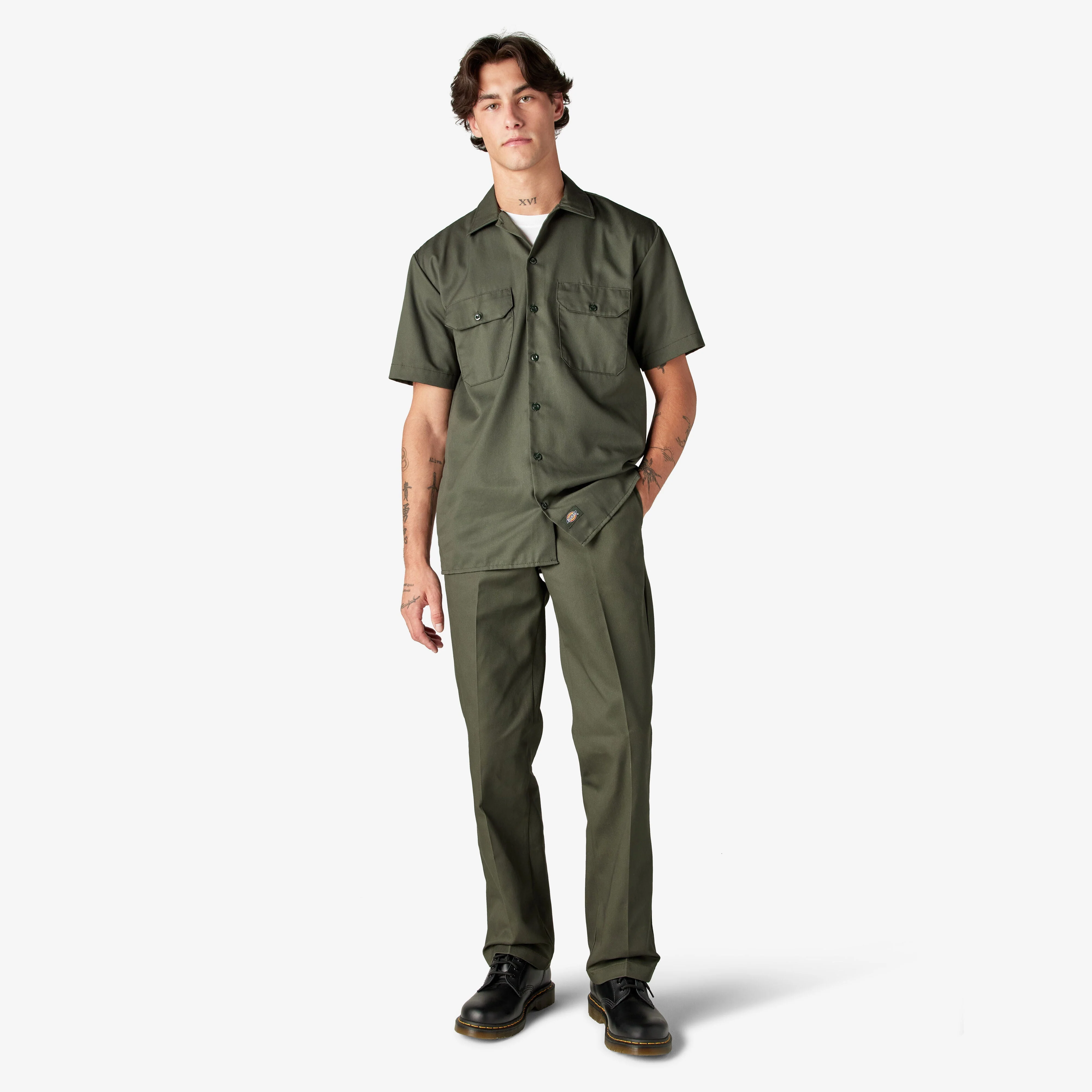 Dickies Men's Short Sleeve Work Shirt - Image 43