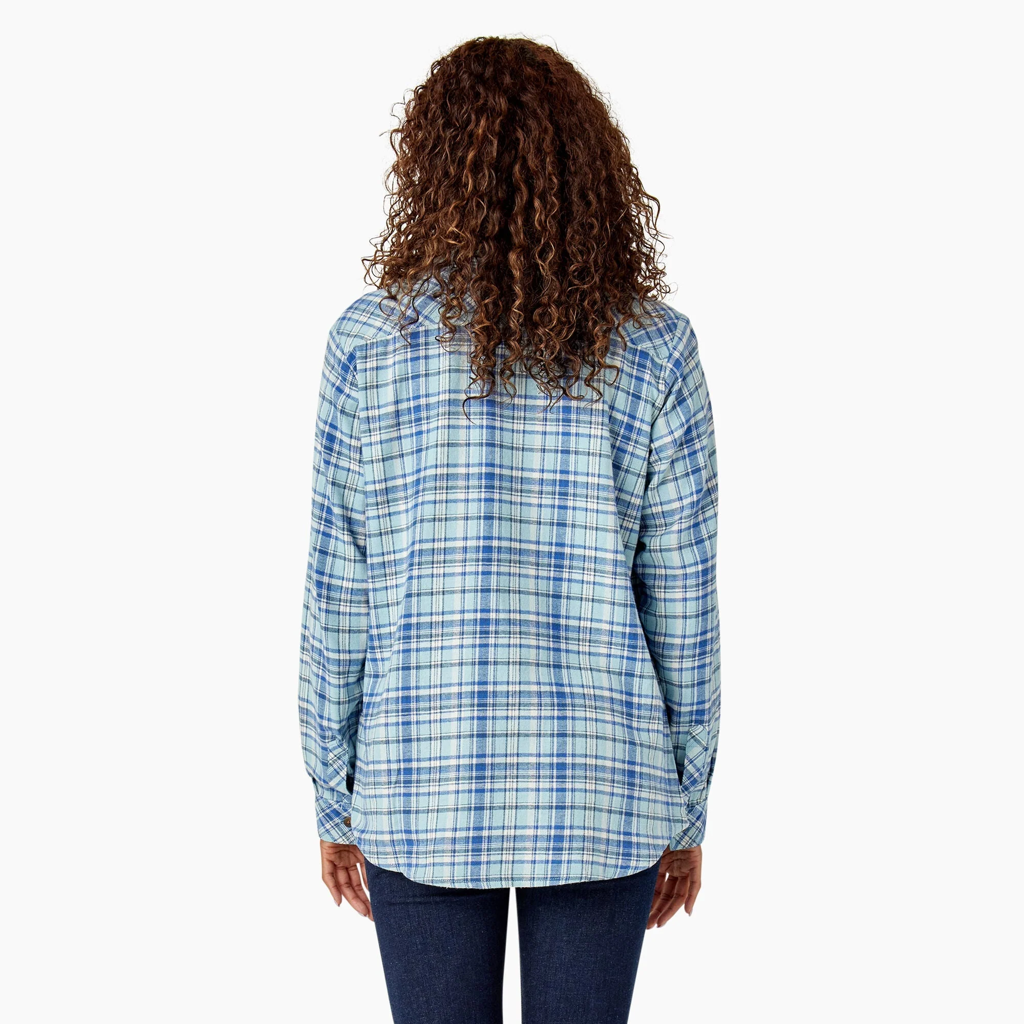Dickies Women's Plaid Long Sleeve Flannel Shirt - Image 3