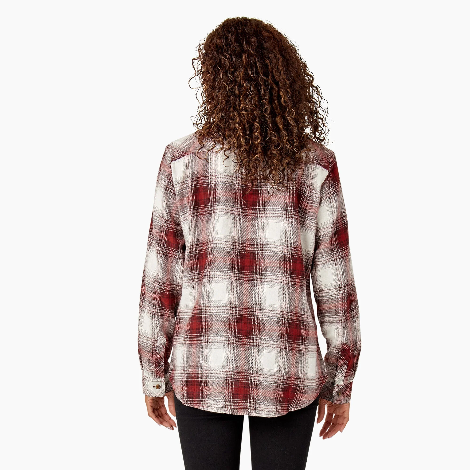 Dickies Women's Plaid Long Sleeve Flannel Shirt - Image 9
