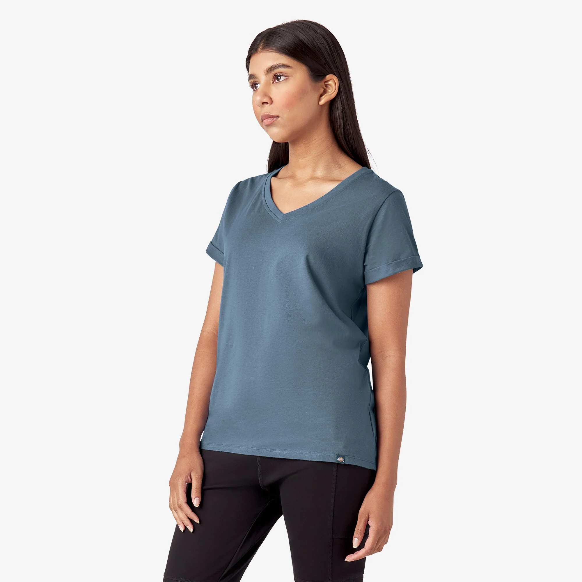Dickies Women's V-Neck T-Shirt - Image 7