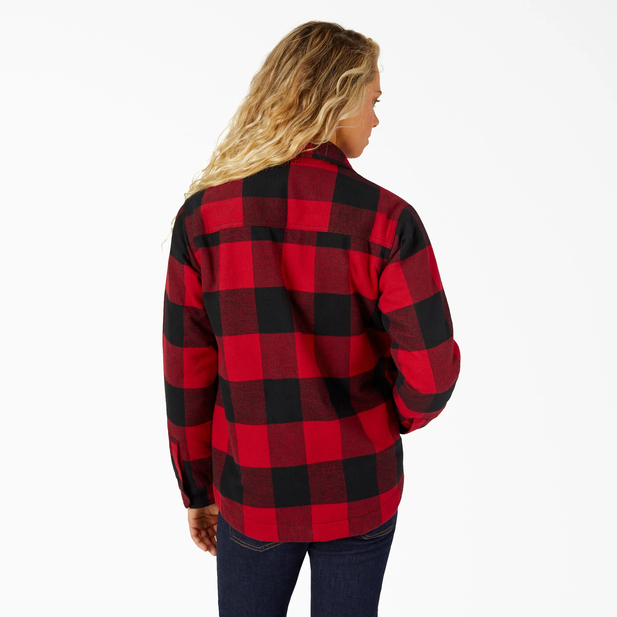 Dickies Women's Sherpa-Lined Flannel Coat - Image 2