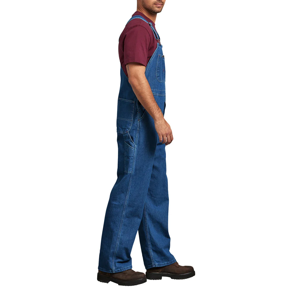 Dickies Men's Stonewashed Denim Bib Overall - Image 2