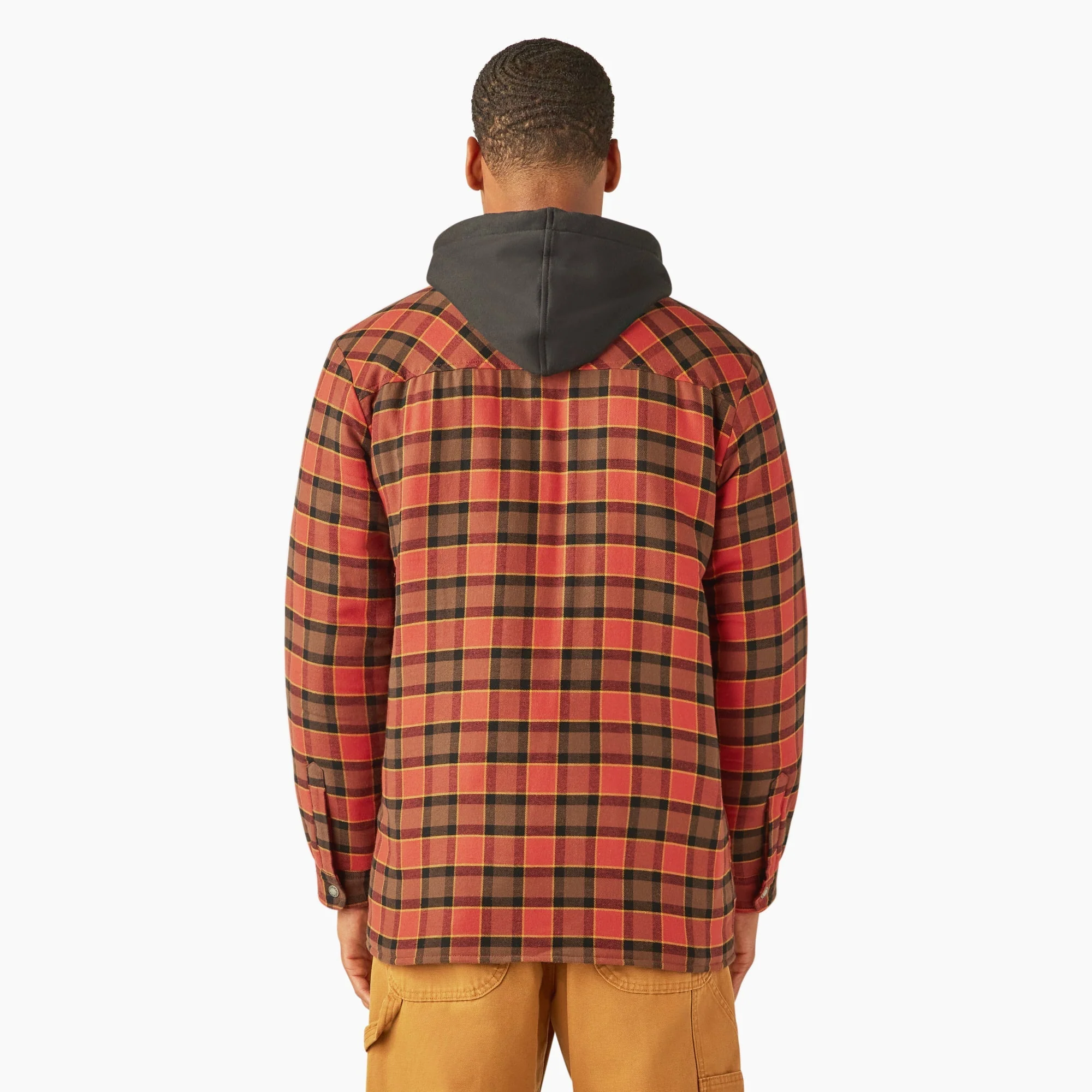 Dickies Men's Durable Water Repellent Hooded Flannel Shirt Jac - Image 5