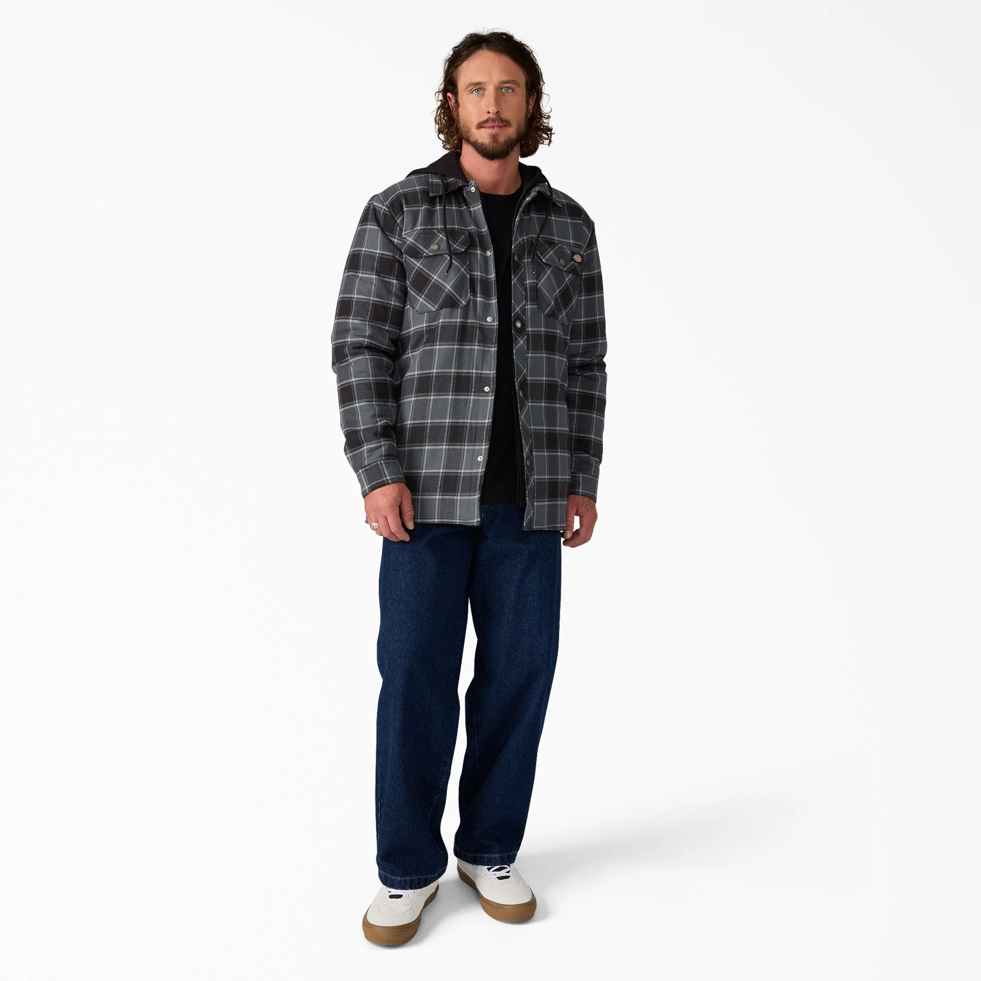 Dickies Men's Durable Water Repellent Hooded Flannel Shirt Jac - Image 7