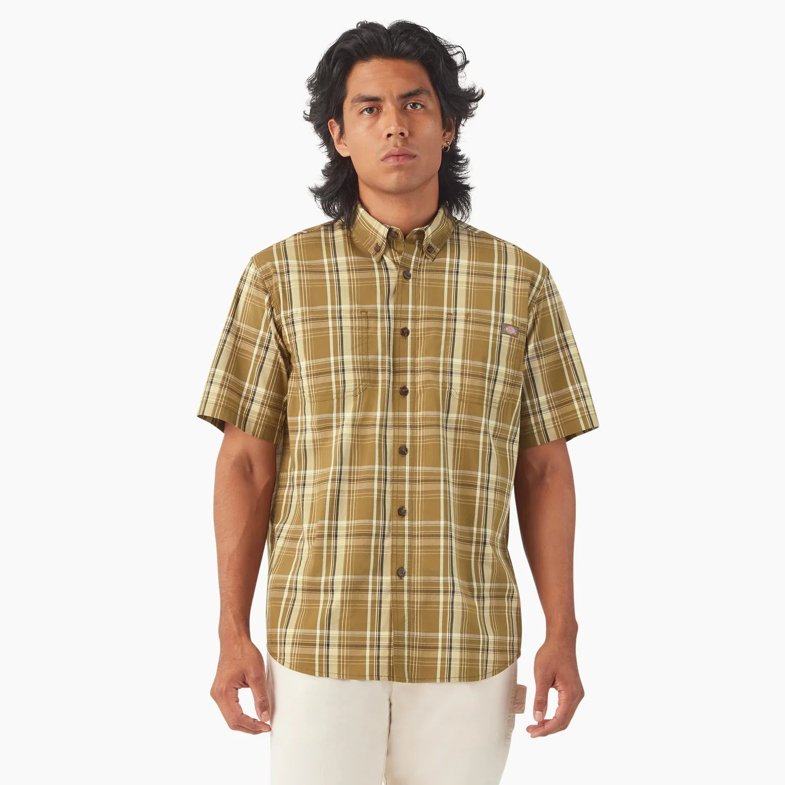 Dickies Men's FLEX Woven Short Sleeve Button-Down Shirt - Image 5
