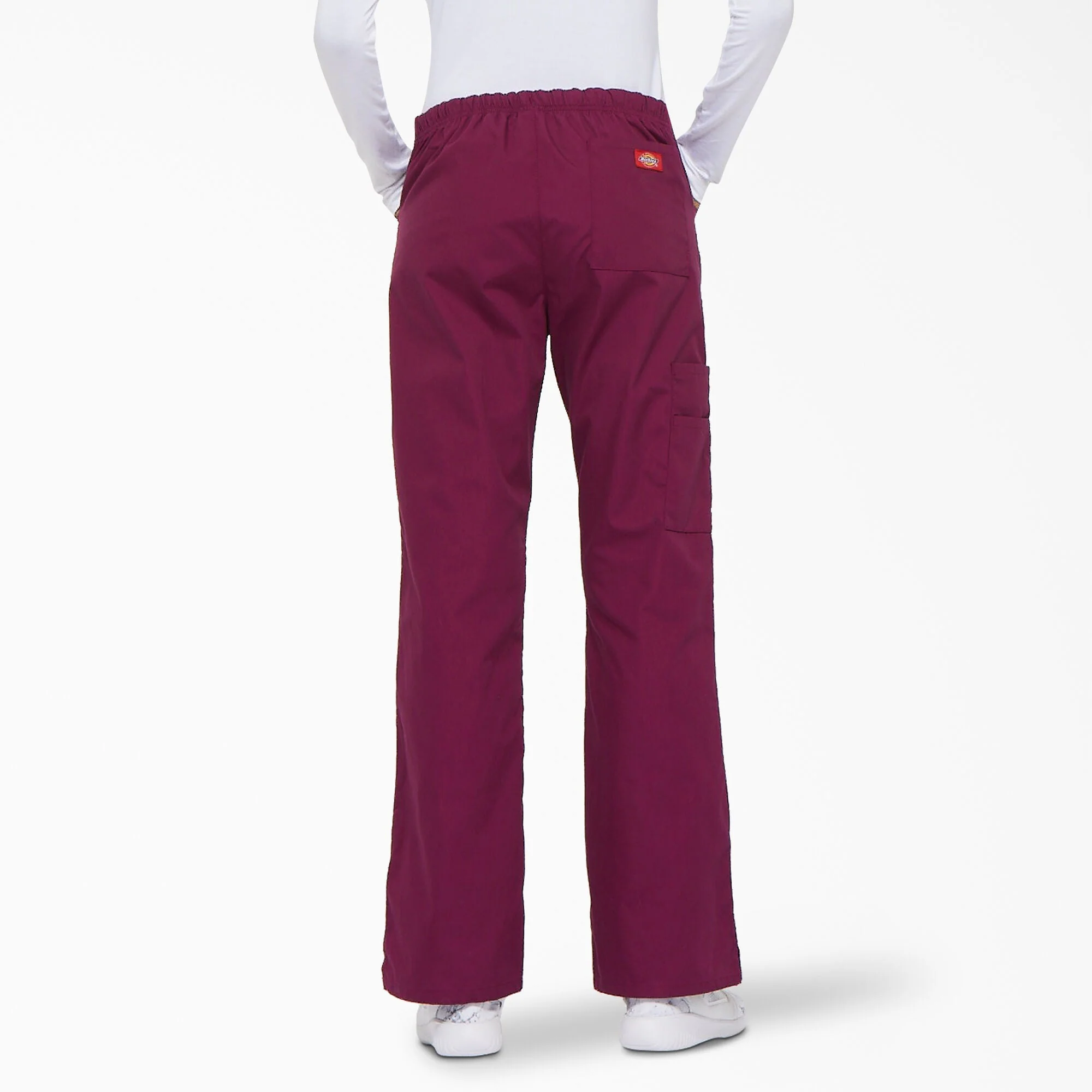 Dickies Women's Mid-Rise Drawstring Cargo Scrub Pant - Image 10