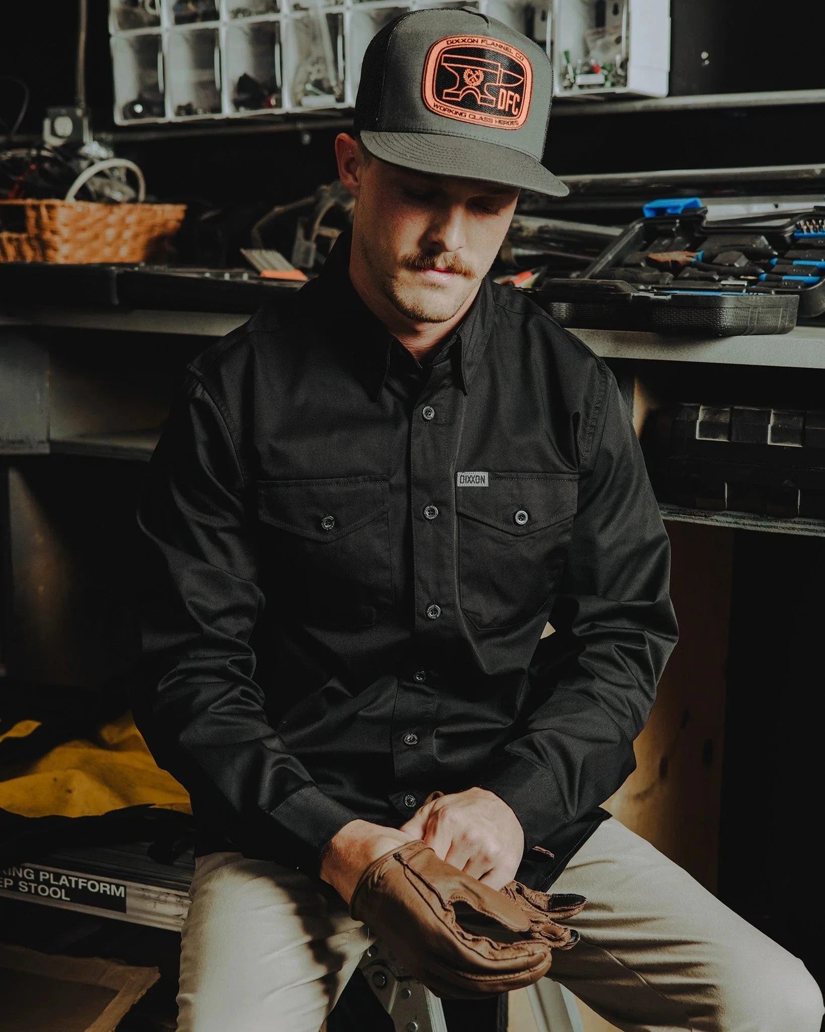 Dixxon Flannel Co. WorkForce Lightweight Button-Up Long Sleeve Work Shirt - Image 5