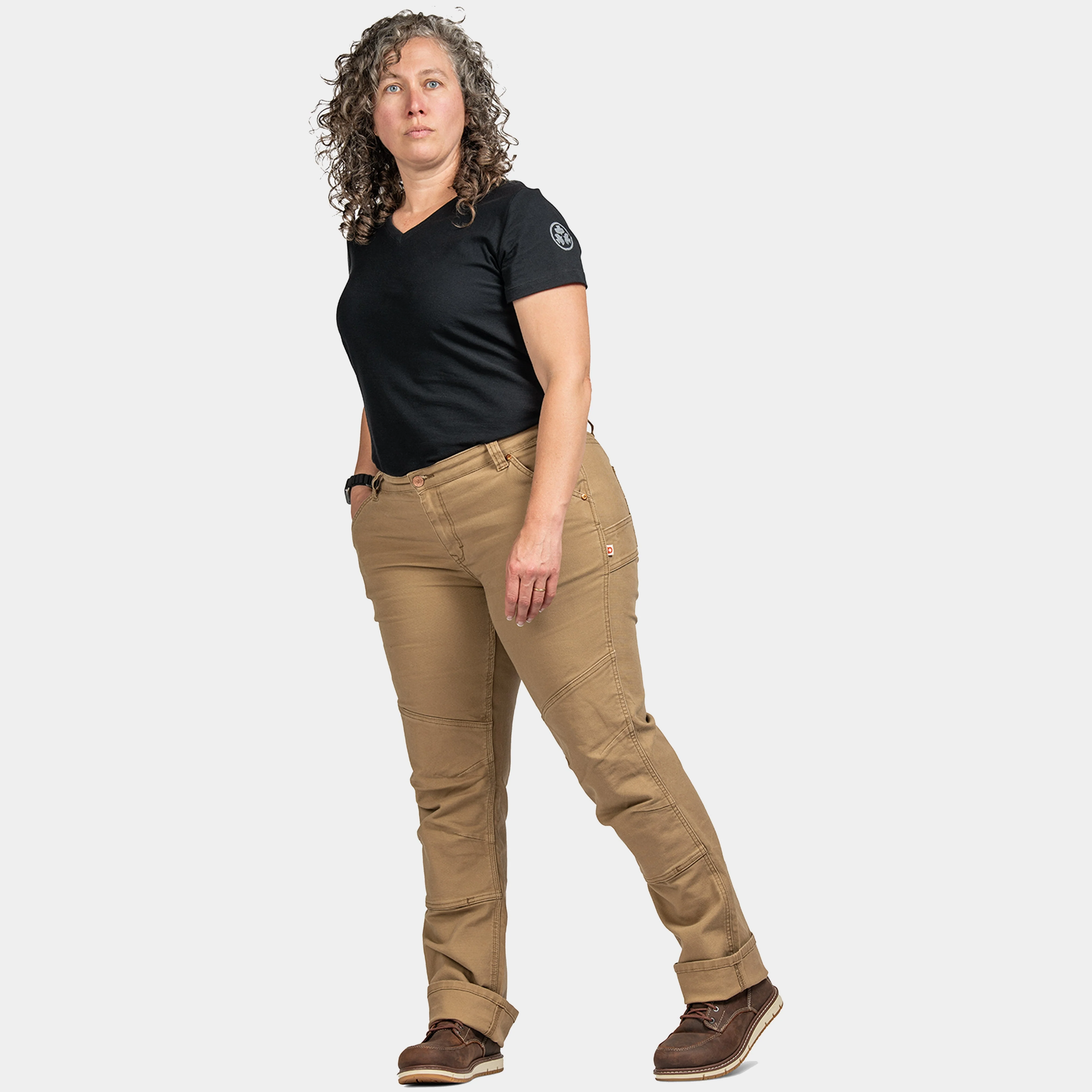 Dovetail Workwear Women's GO TO Double-Front Canvas Stretch Pant - Image 11