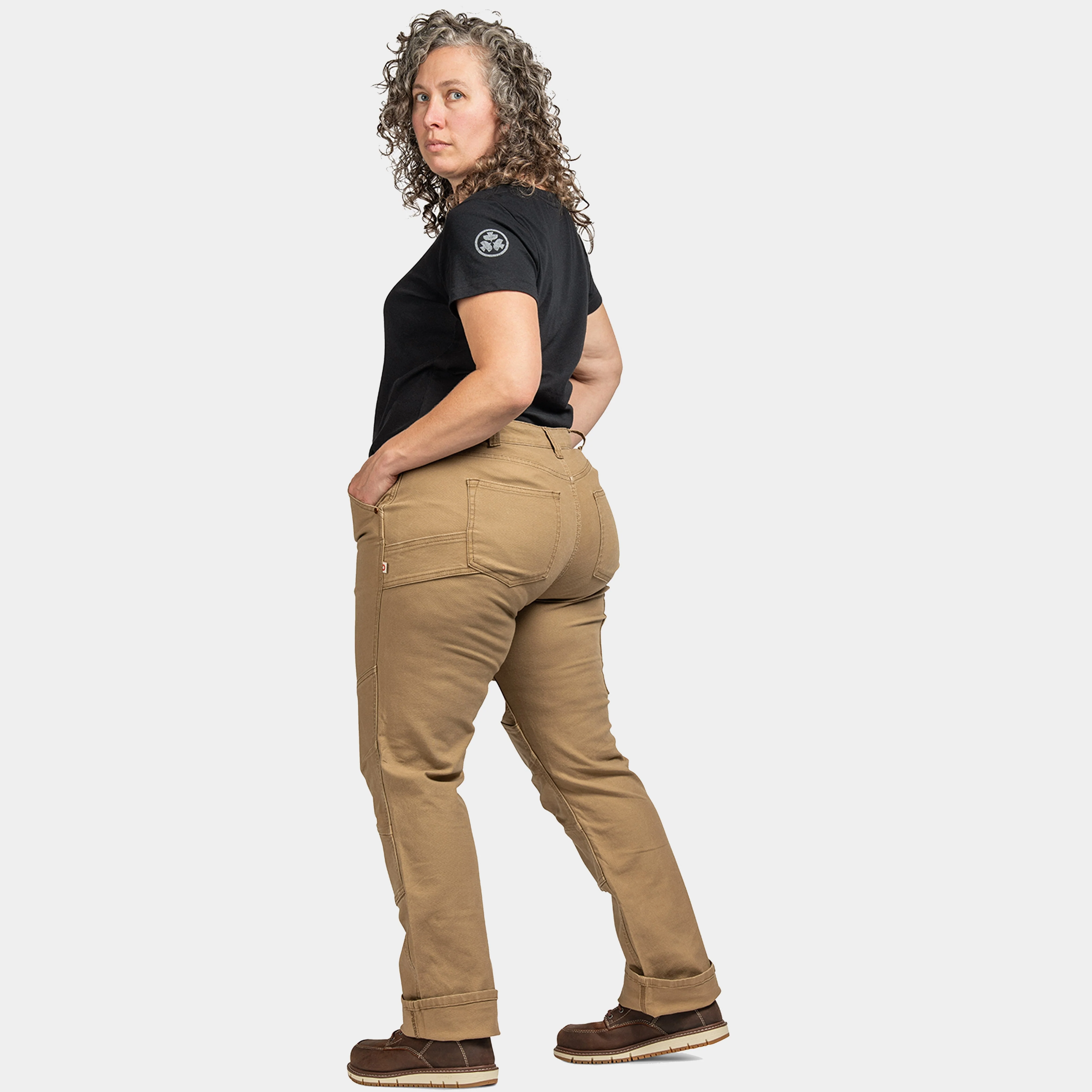 Dovetail Workwear Women's GO TO Double-Front Canvas Stretch Pant - Image 12