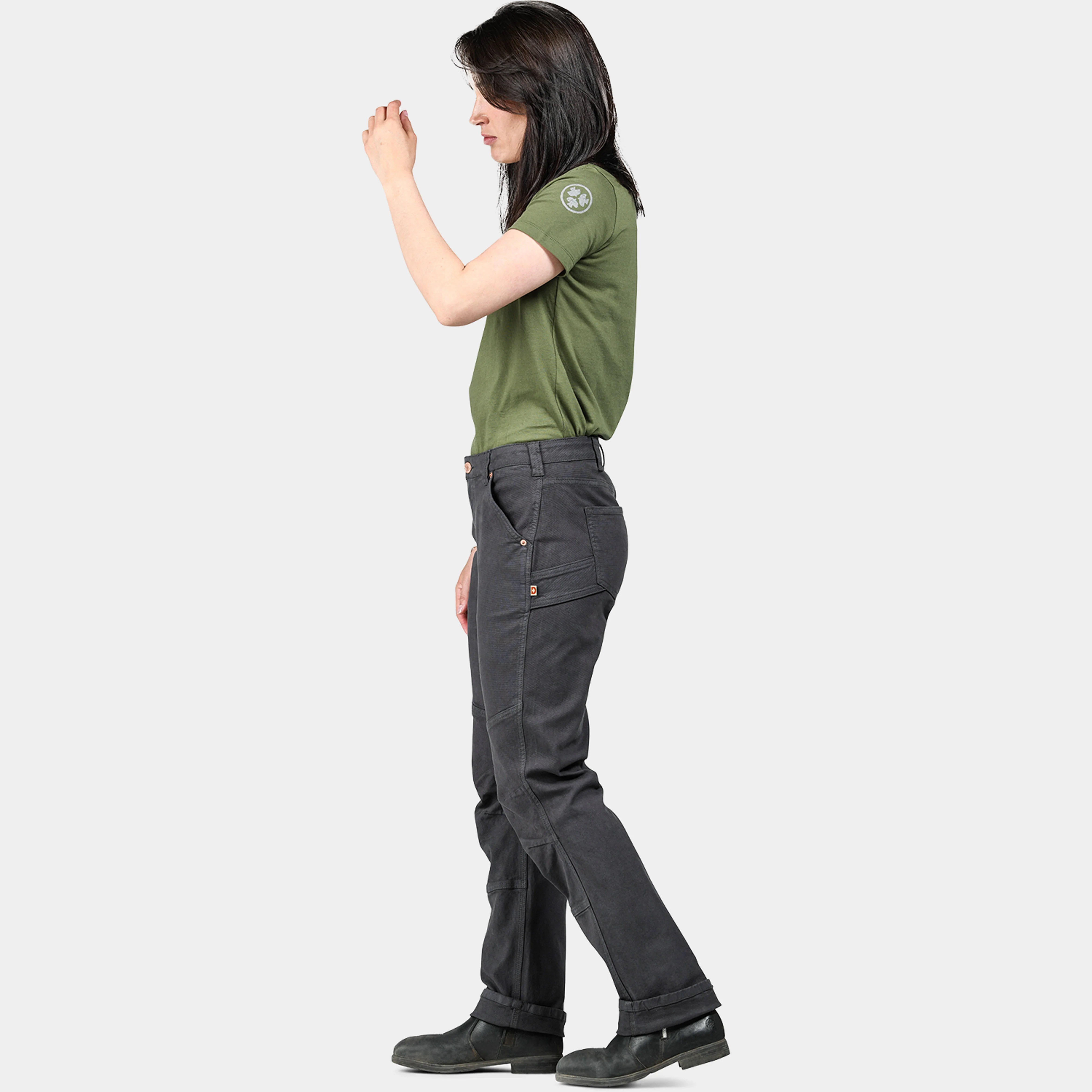 Dovetail Workwear Women's GO TO Double-Front Canvas Stretch Pant - Image 2