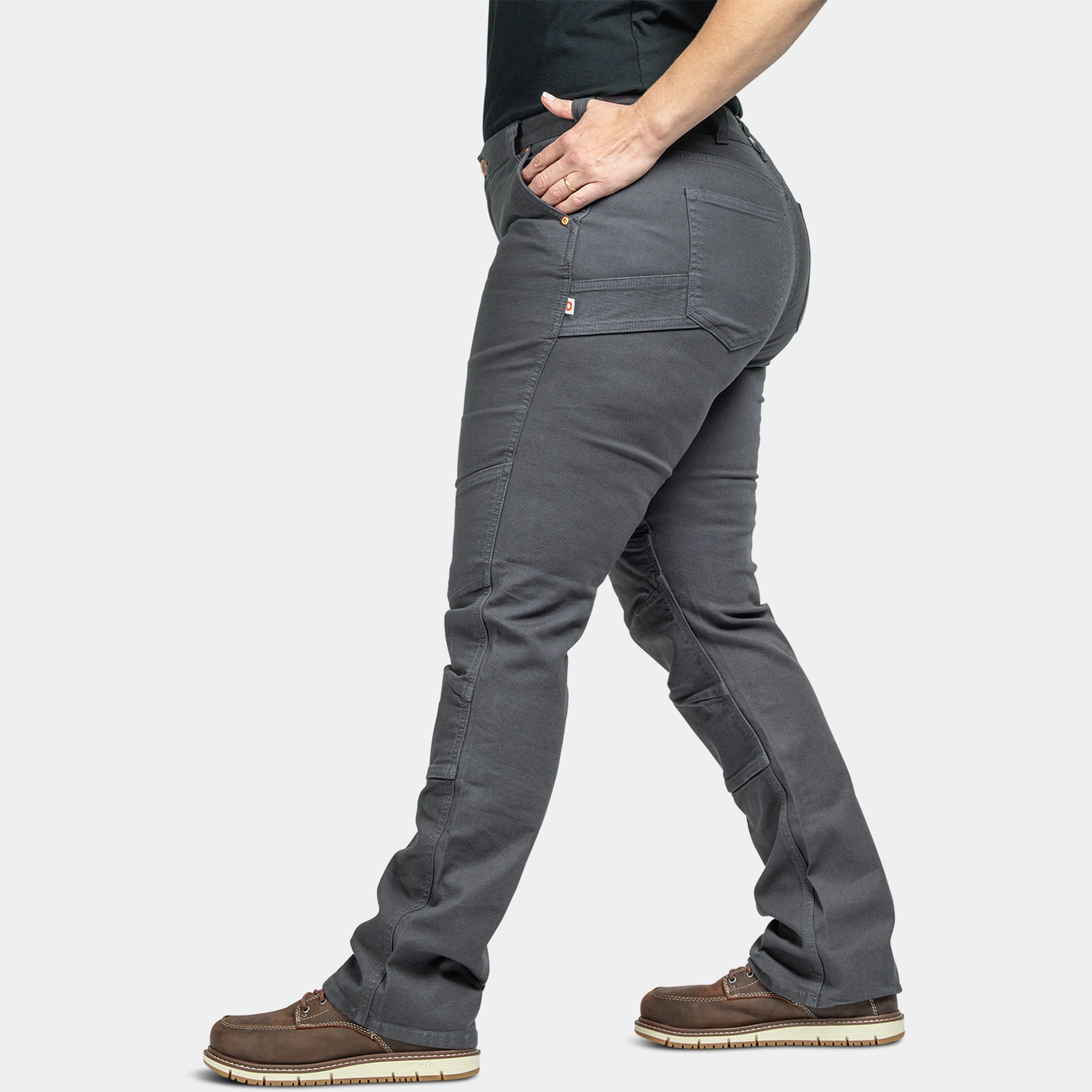 Dovetail Workwear Women's GO TO Double-Front Canvas Stretch Pant - Image 5