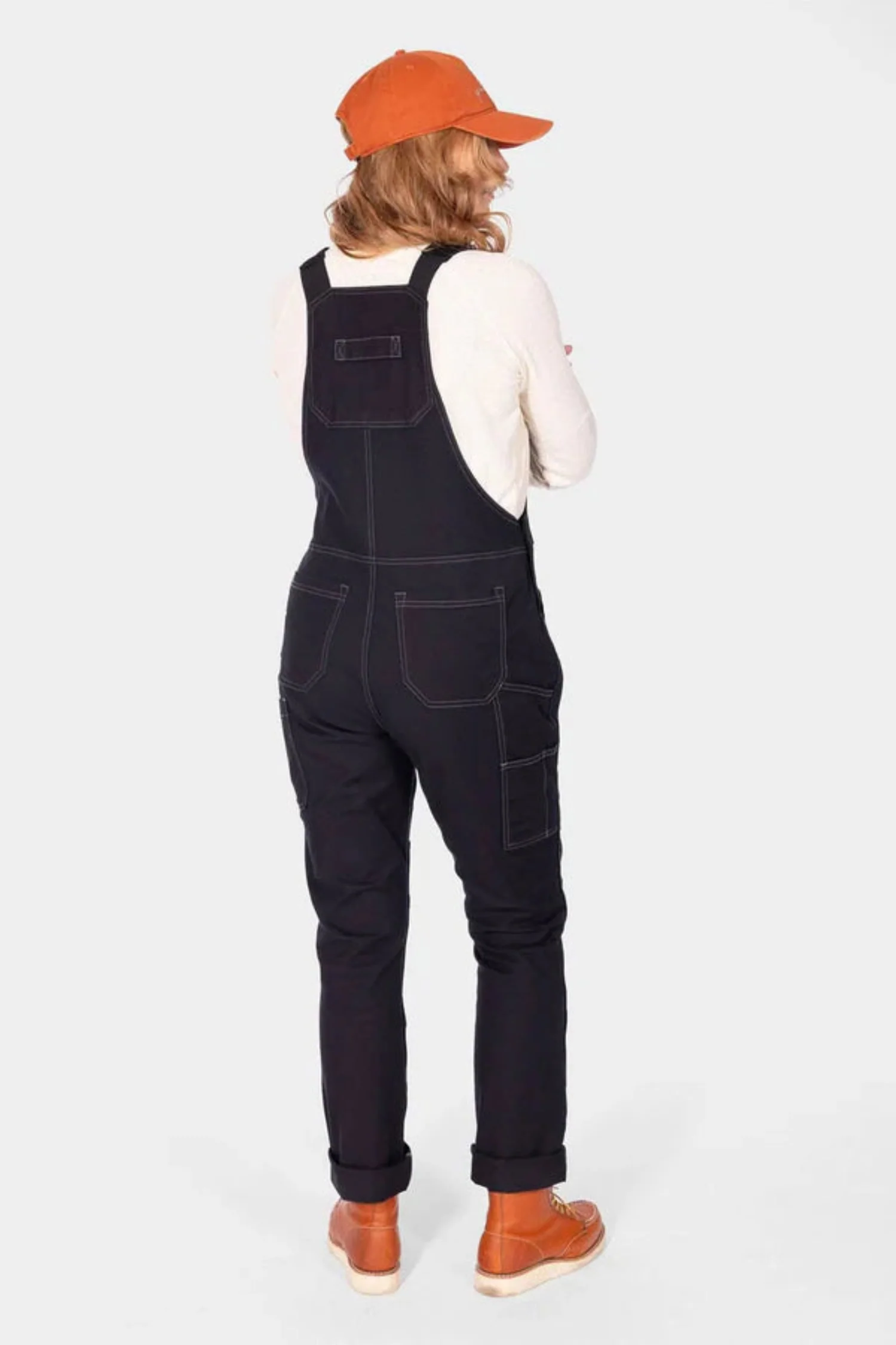 Dovetail Workwear Women's GO TO Double-Knee Stretch Canvas Bib - Image 3