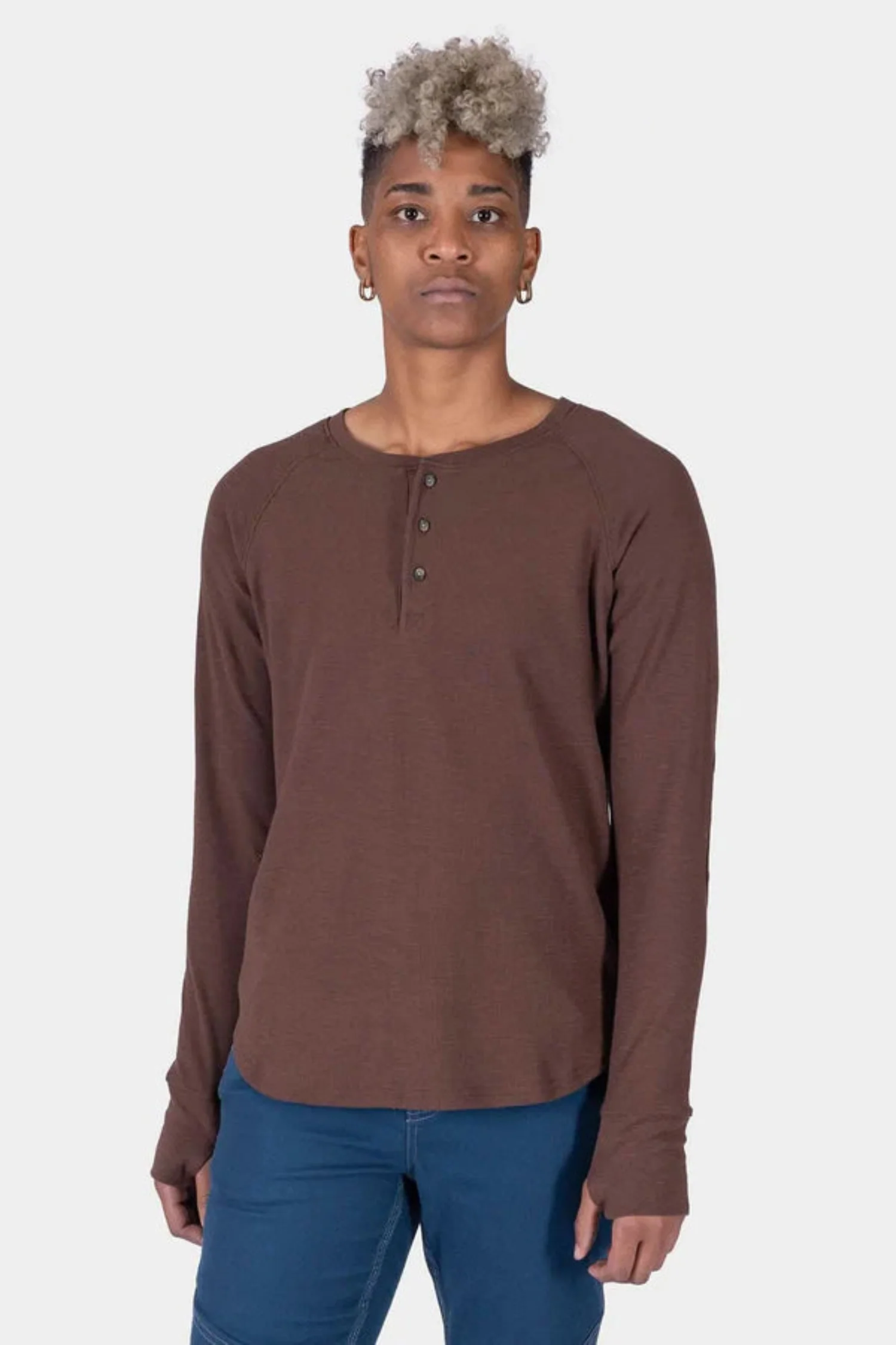 Dovetail Workwear Women's Honed Thermal Waffle Knit Long Sleeve Henley