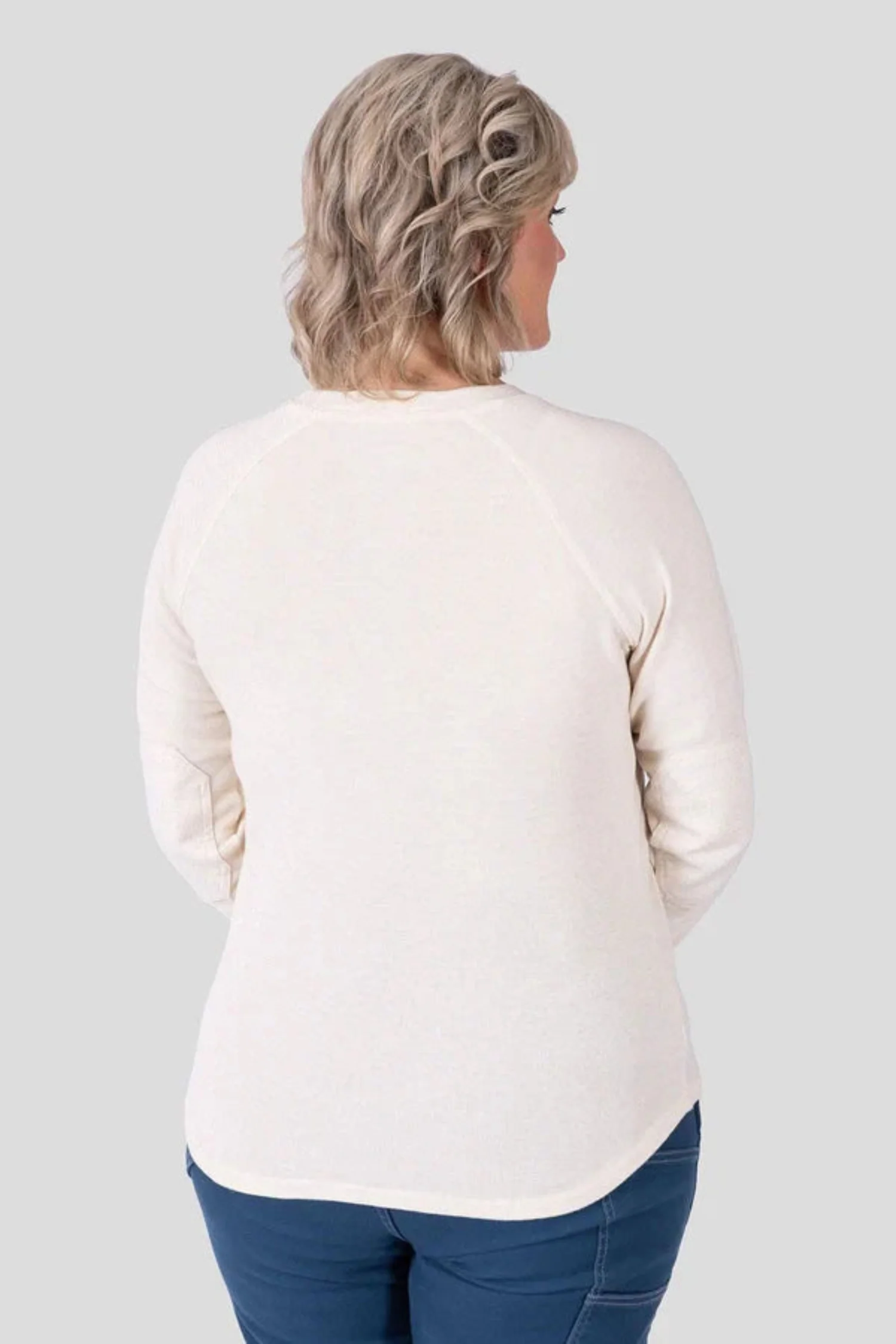 Dovetail Workwear Women's Honed Thermal Waffle Knit Long Sleeve Henley - Image 6