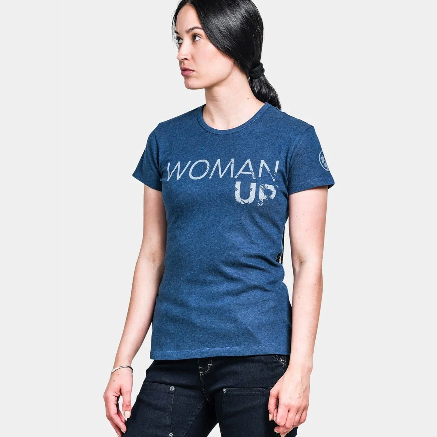 Dovetail Workwear Women's Woman Up Graphic Crewneck Short Sleeve T-Shirt - Image 2