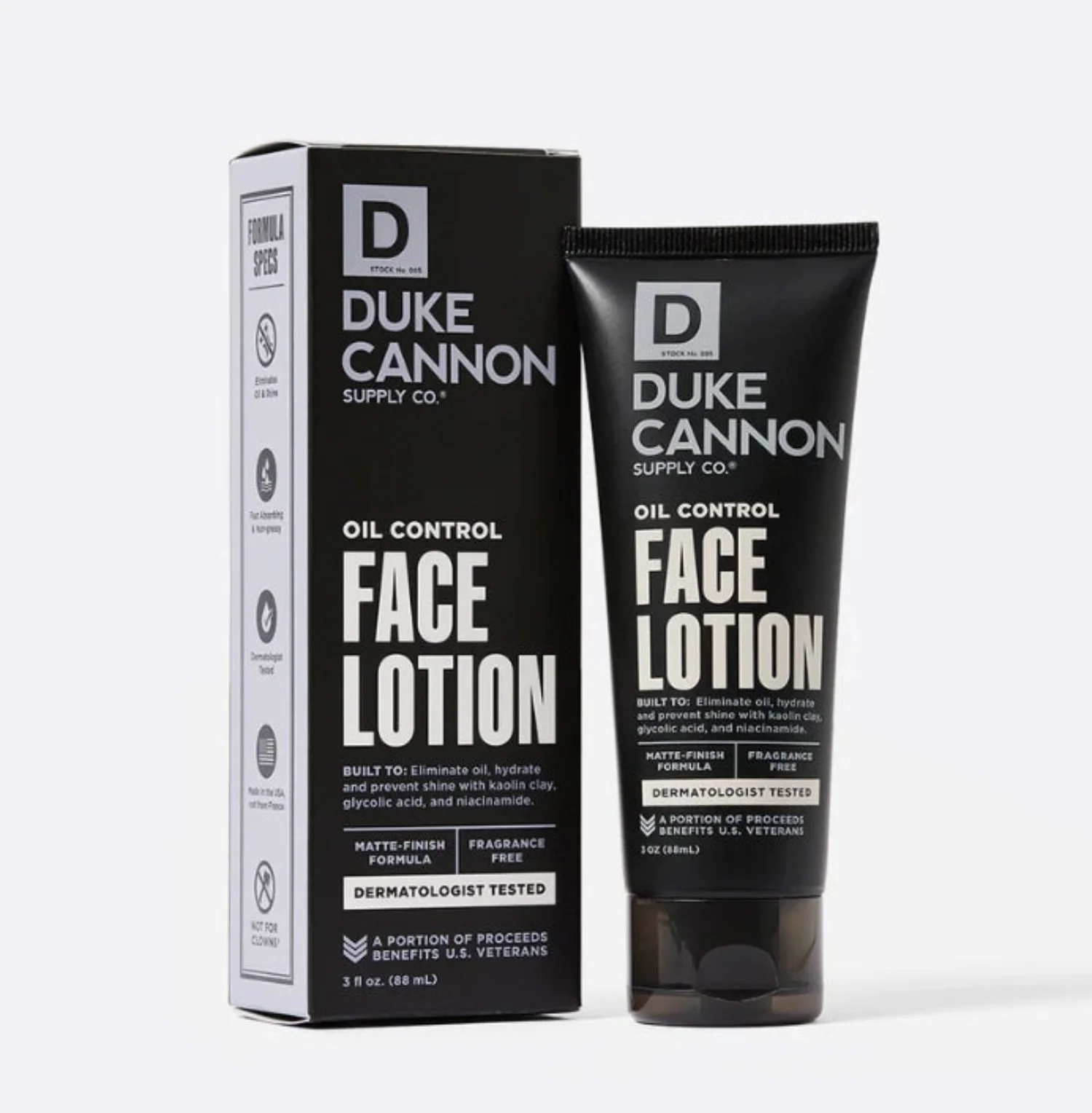 Duke Cannon Oil Control Face Lotion