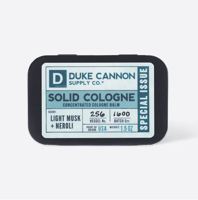 Duke Cannon Light Musk + Neroli Solid Cologne