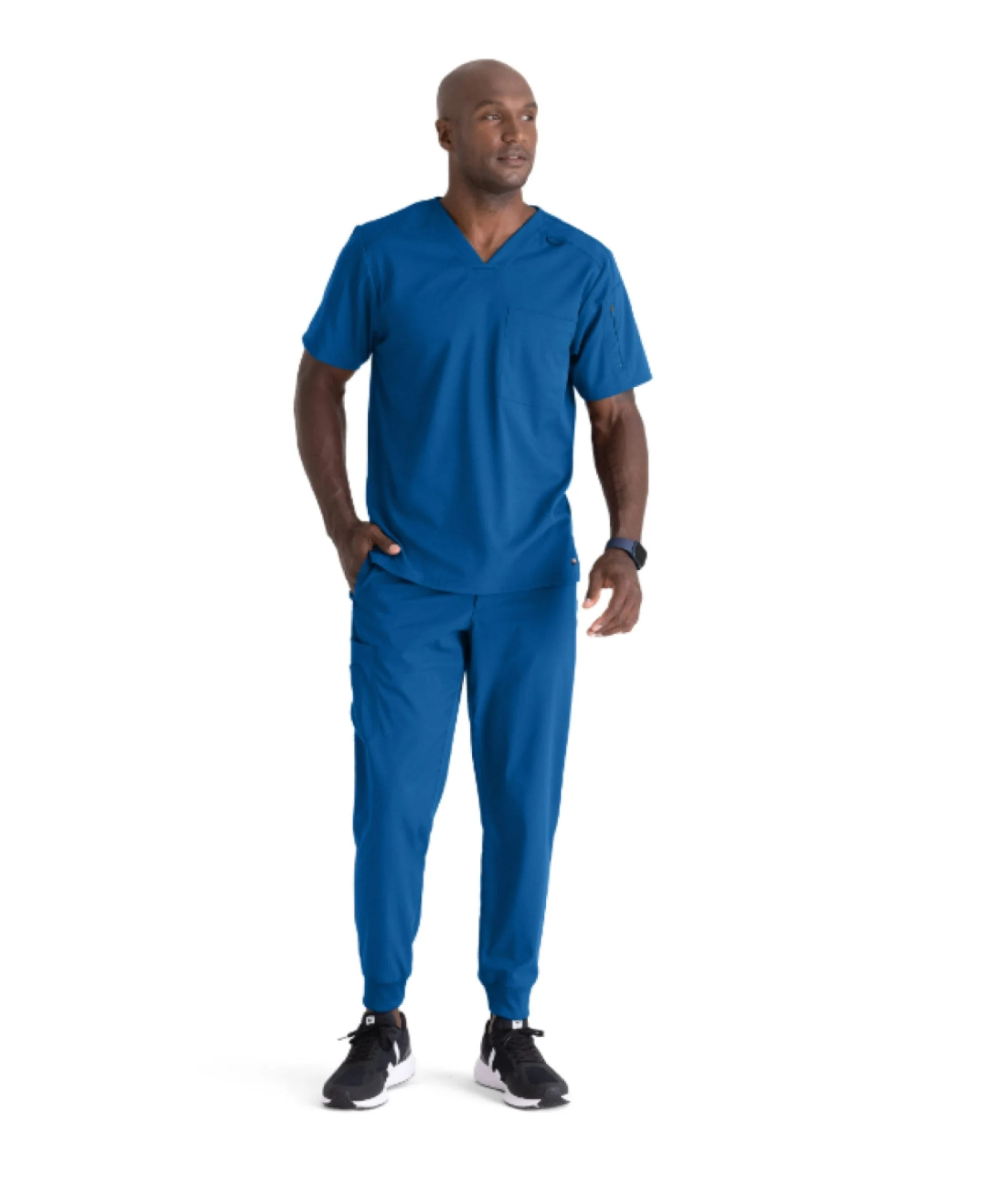 Grey's Anatomy Men's Murphy Pocket V-Neck Scrub Top - Image 3